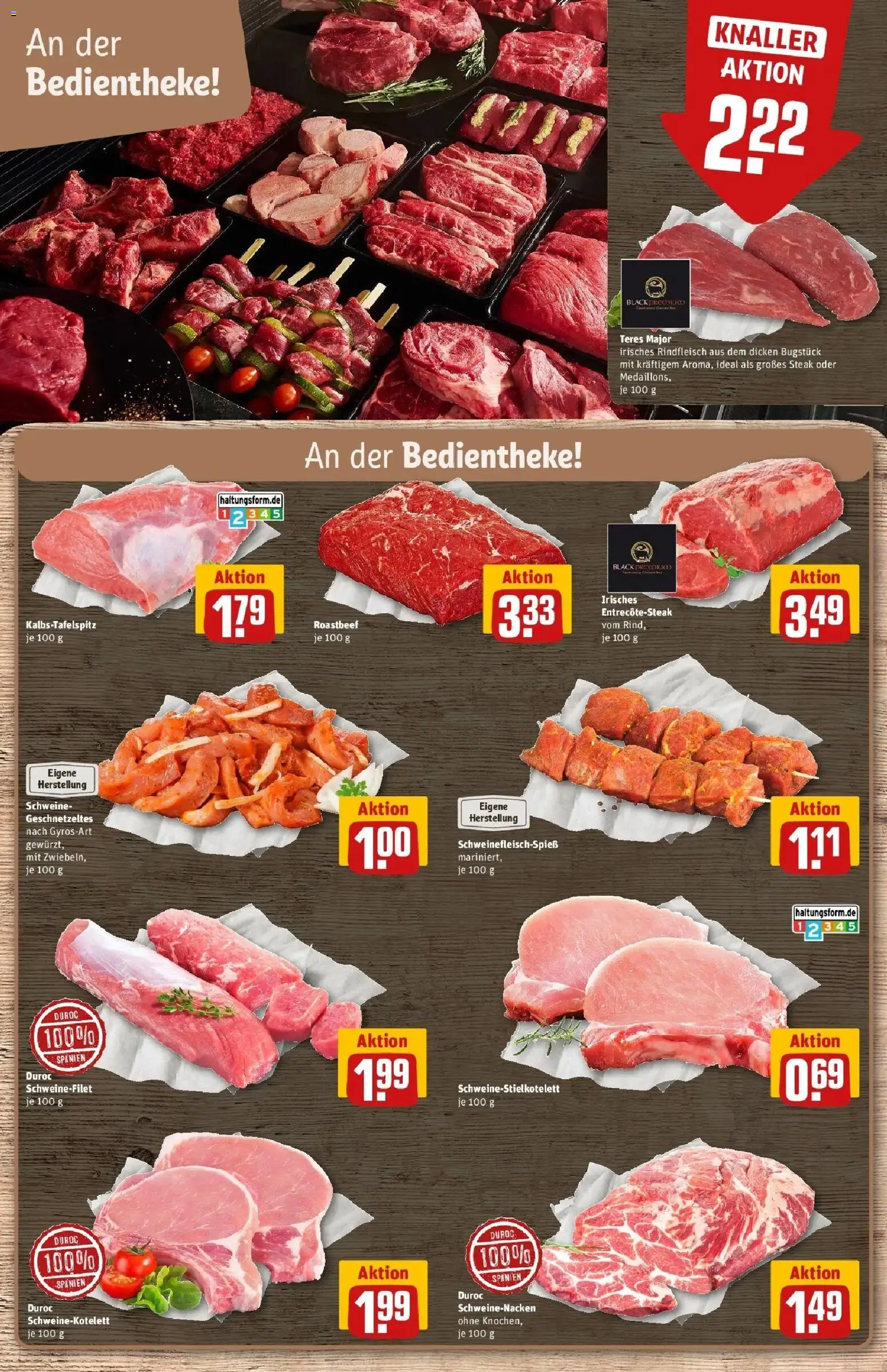 Rewe Prospekt Elsterwerda – gültig ab 27.07.2026 | Seite: 8 | Produkte: Roastbeef, Schweinefilet, Rindfleisch, Steak