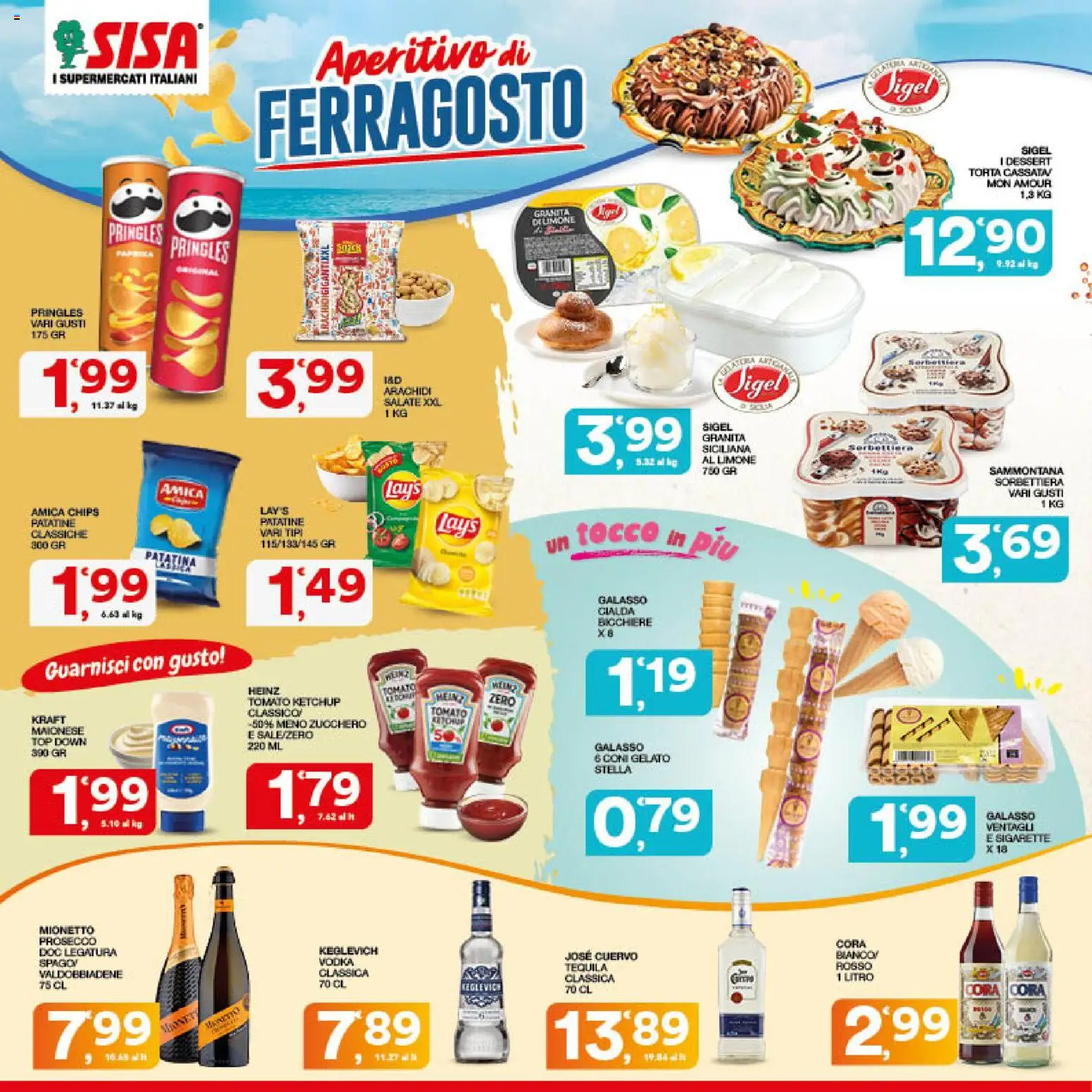 Volantino SISA del 13/08/2026 | Pagina: 14 | Prodotti: Gelato, Limone, Top, Arachidi