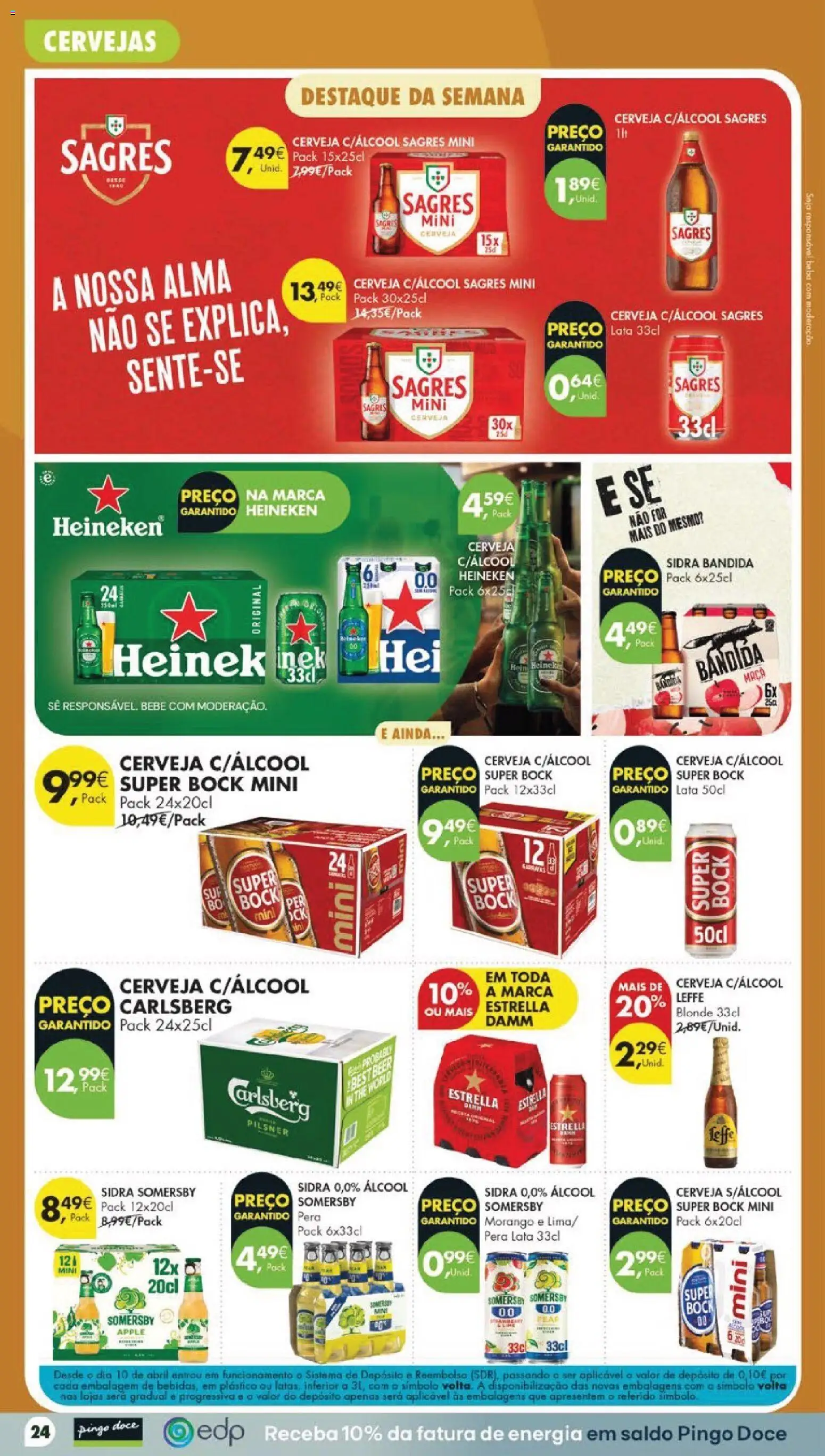 Pingo Doce Poupe Esta Semana Lojas Grandes │ válido de 22/09/2026 | Página: 24 | Produtos: Soja, Sidra, Somersby, Álcool