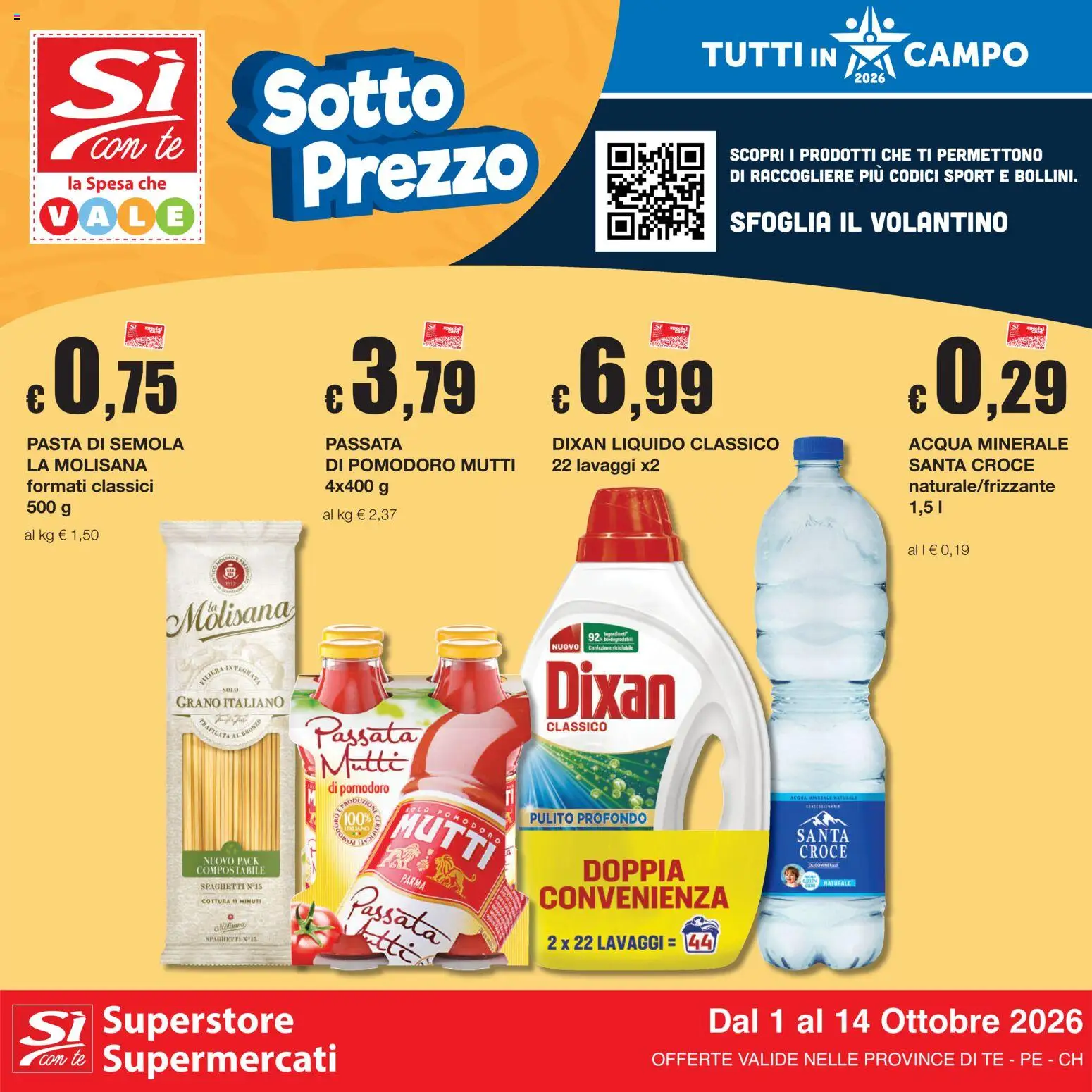 Si Con Te Giovedì 1 Ottobre Grandi Risparmi