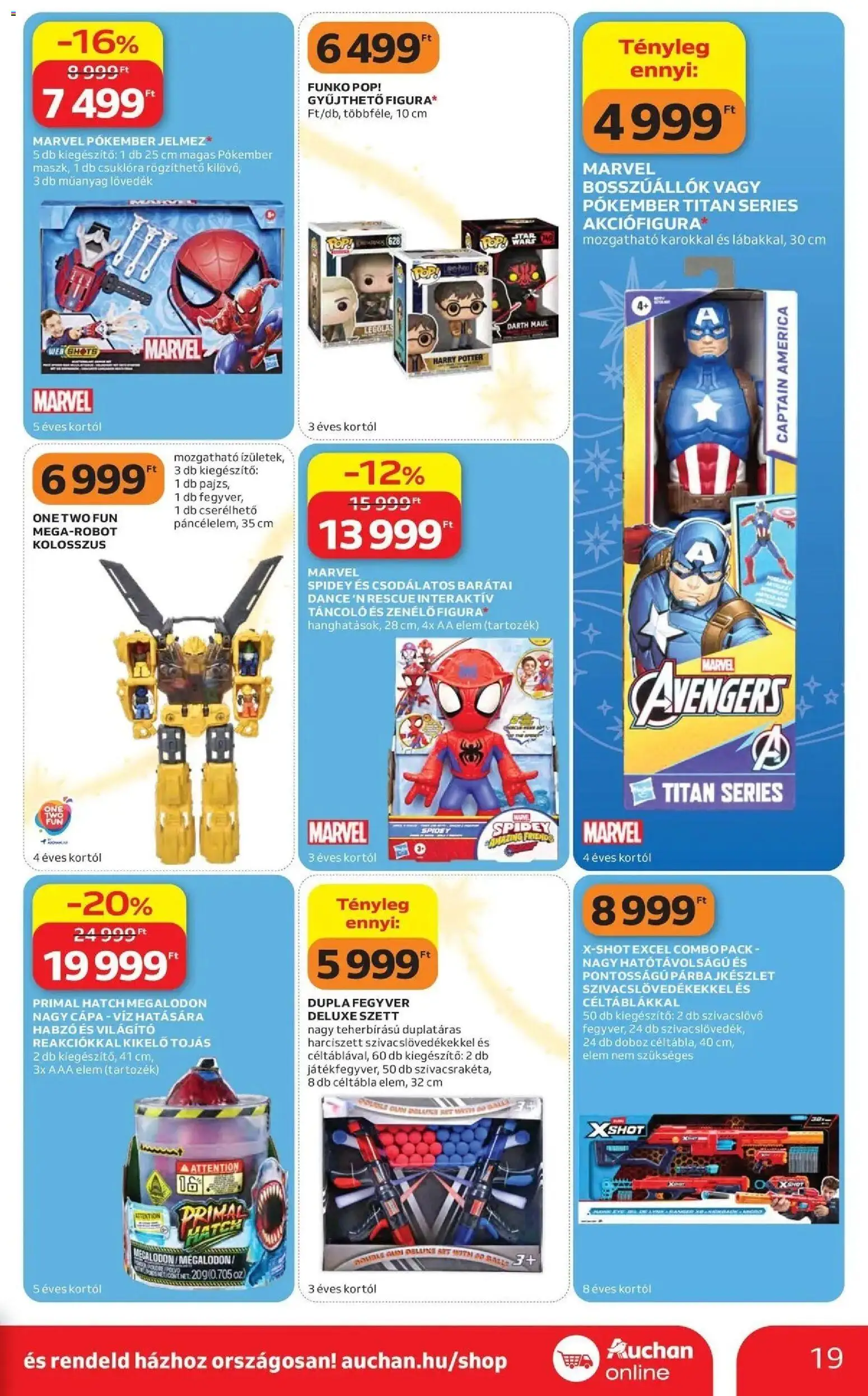 Auchan Karácsonyi ajánlataink Kecskemét - 2026.10.22. -tól/töl > akció, lapozható szórólap 🛍️ | Oldal: 19 | Termékek: Robot, Elem, Tojás, Víz