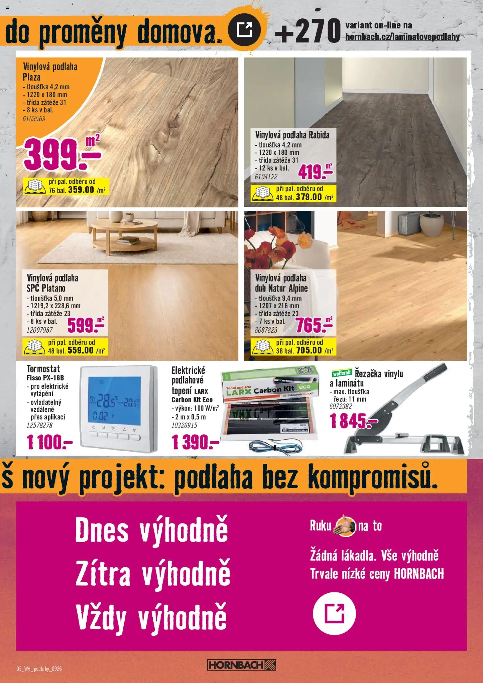 HORNBACH leták - Podlahy od 02.09.2026 | Strana: 5 | Produkty: Řezačka