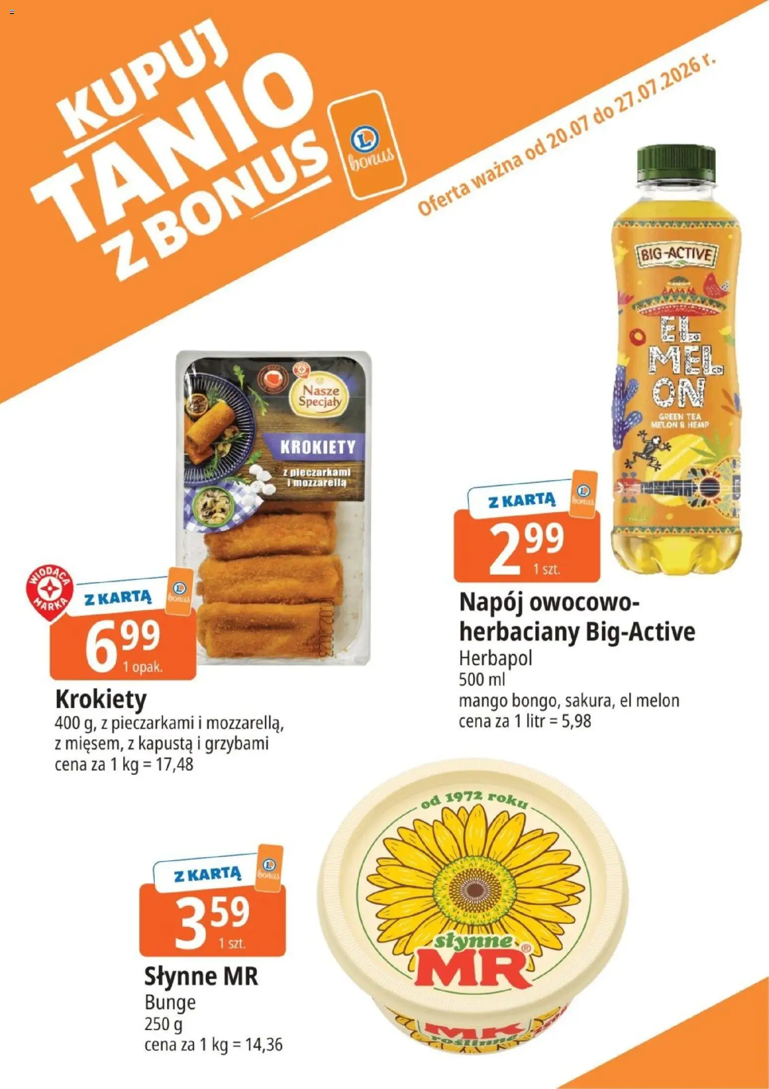 E.Leclerc gazetka - Kupony dodatkowe od 20.07.2026 | Strona: 19 | Produkty: Mango, Kapusta, Krokiety, Mozzarella