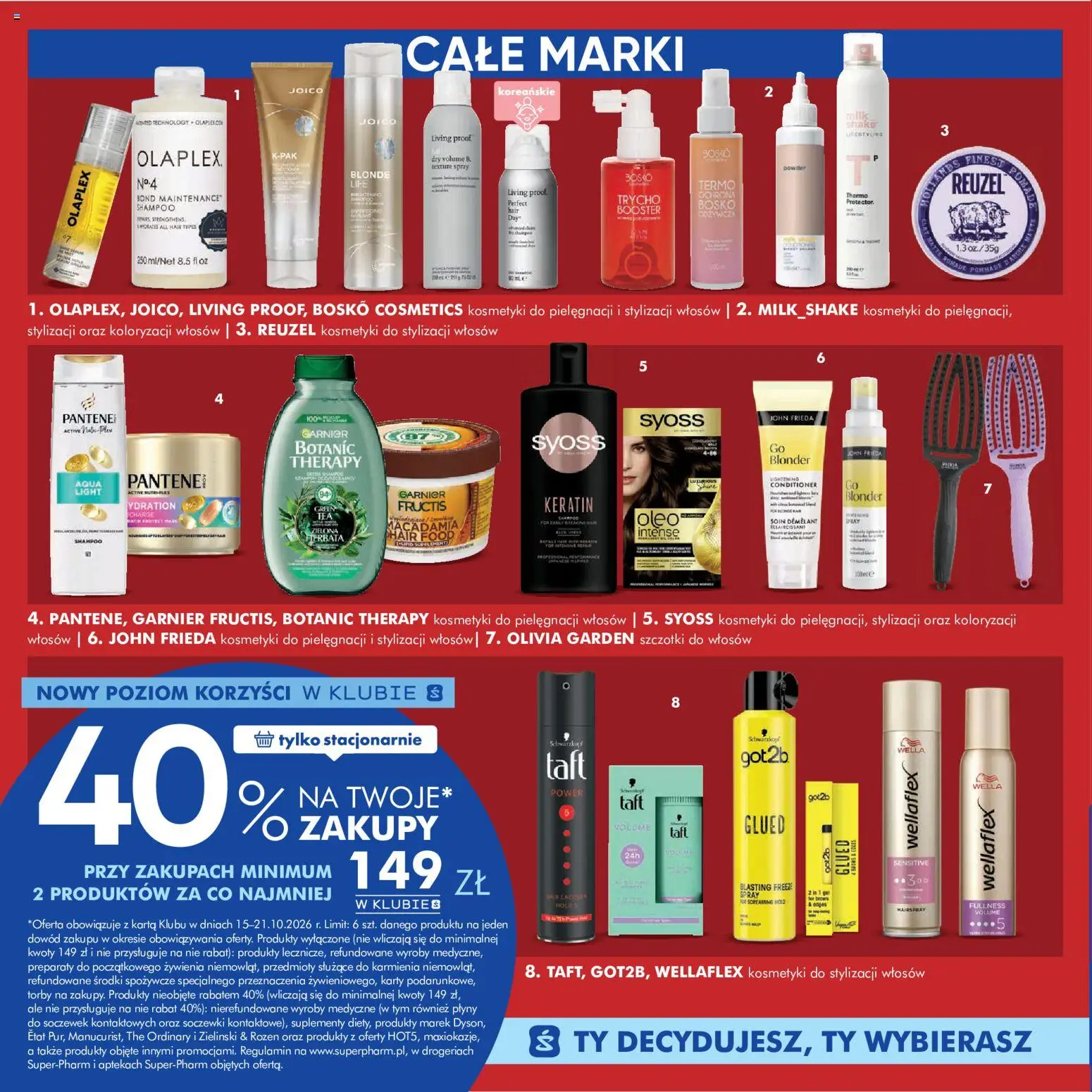 Super-pharm gazetka od 15.10.2026 | Strona: 6 | Produkty: Karta, Garnier, Kosmetyki