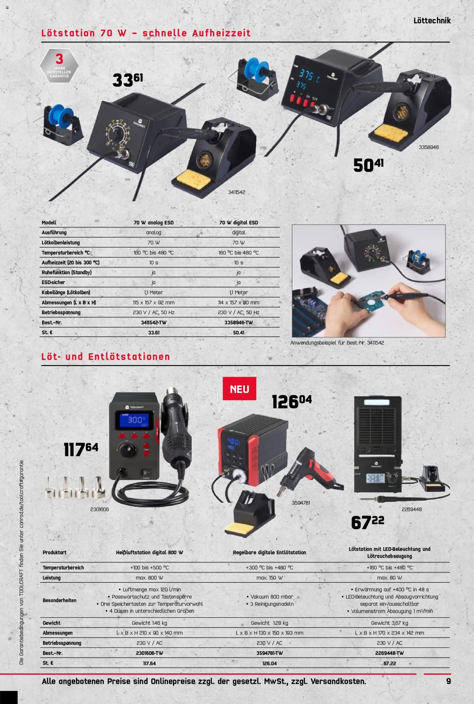 Conrad Toolcraft Katalog – gültig ab 07.09.2026 | Seite: 9 | Produkte: Gewicht