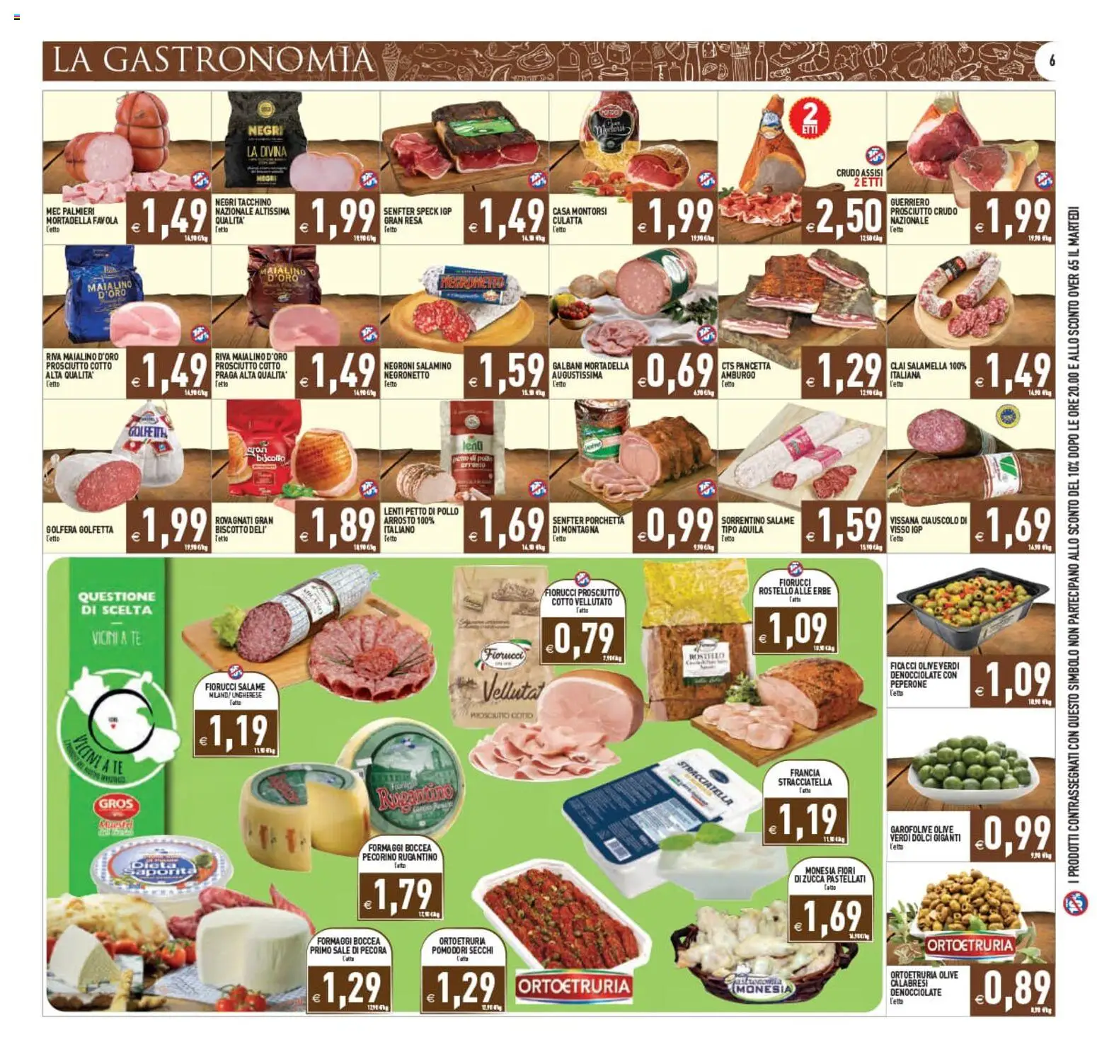 Volantino PIM Supermercati del 22/07/2026 | Pagina: 6 | Prodotti: Pancetta, Tacchino, Pomodori, Stracciatella