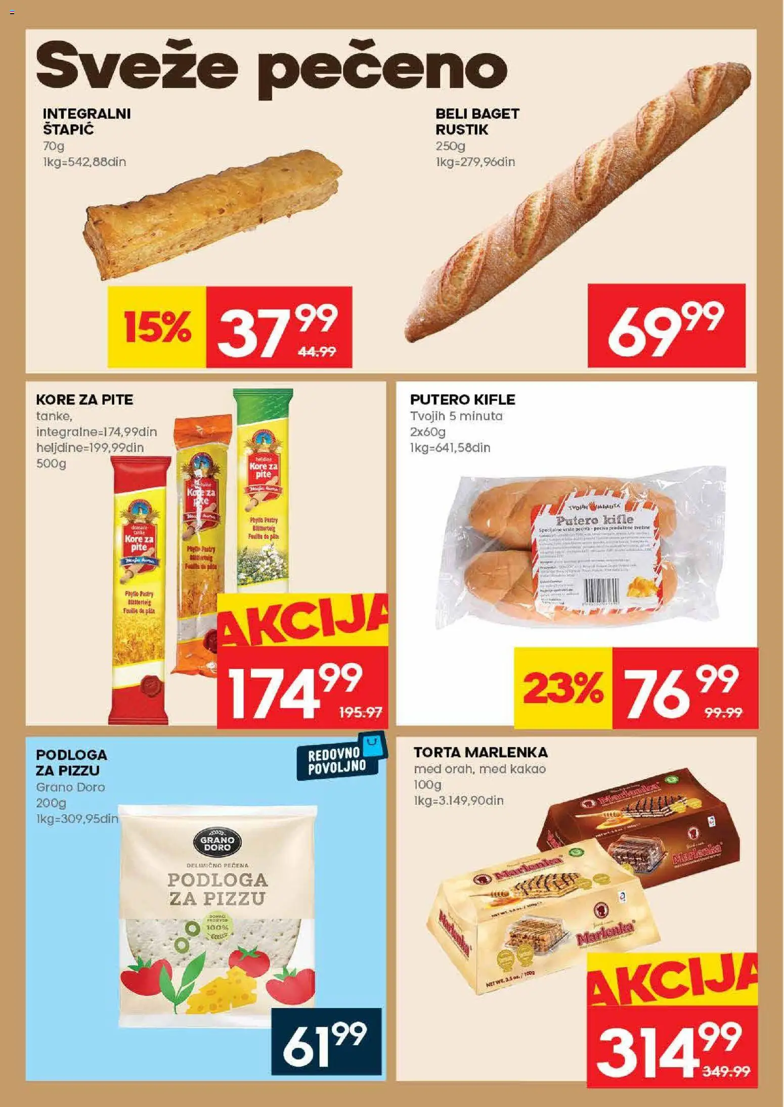 Mercator katalog - važi od 30.04.2026 | Strana: 14 | Proizvode: Baget, Med, Torta