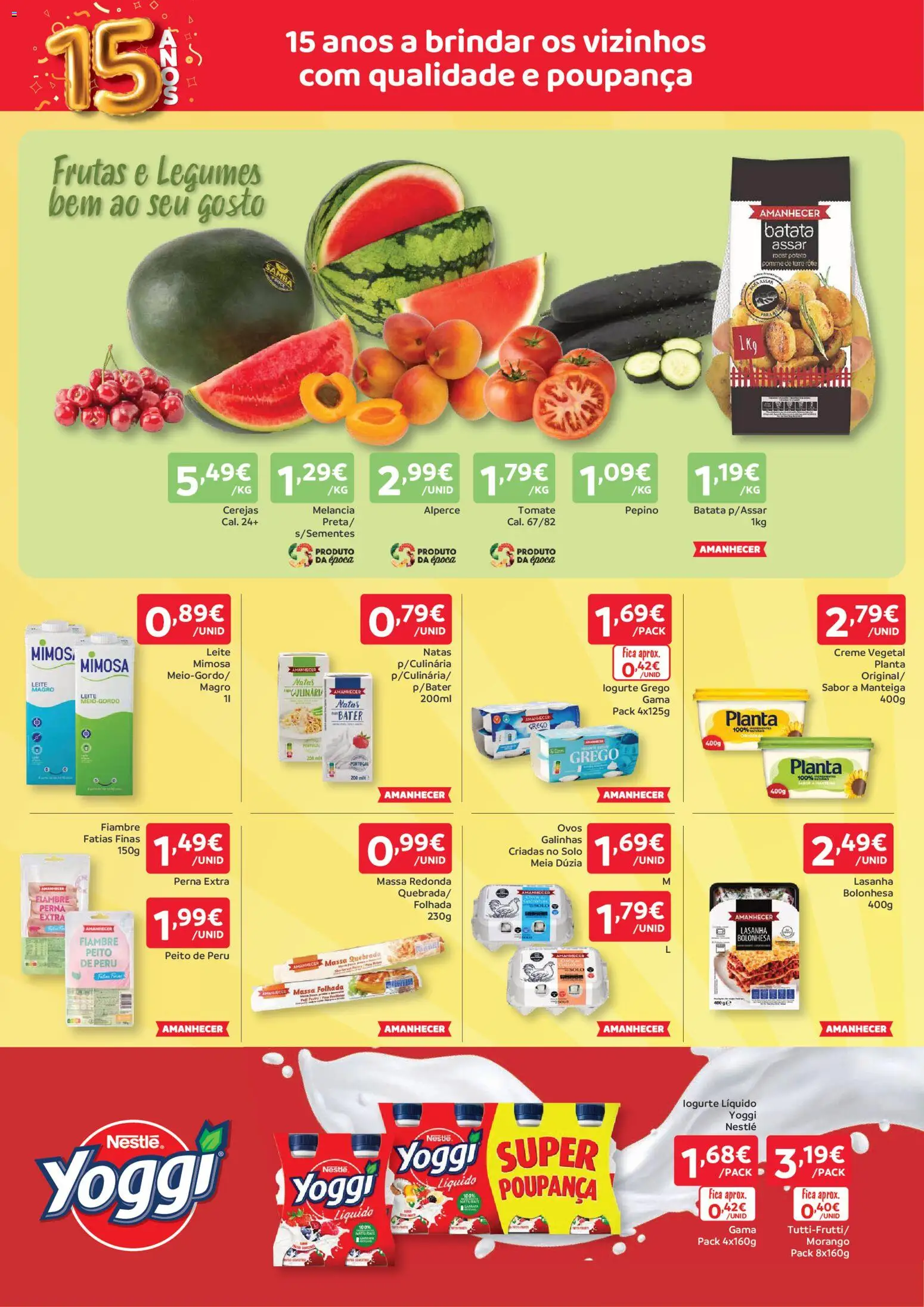 Amanhecer folheto │ válido de 04.06.2026 | Página: 2 | Produtos: Massa folhada, Peru, Manteiga, Melancia