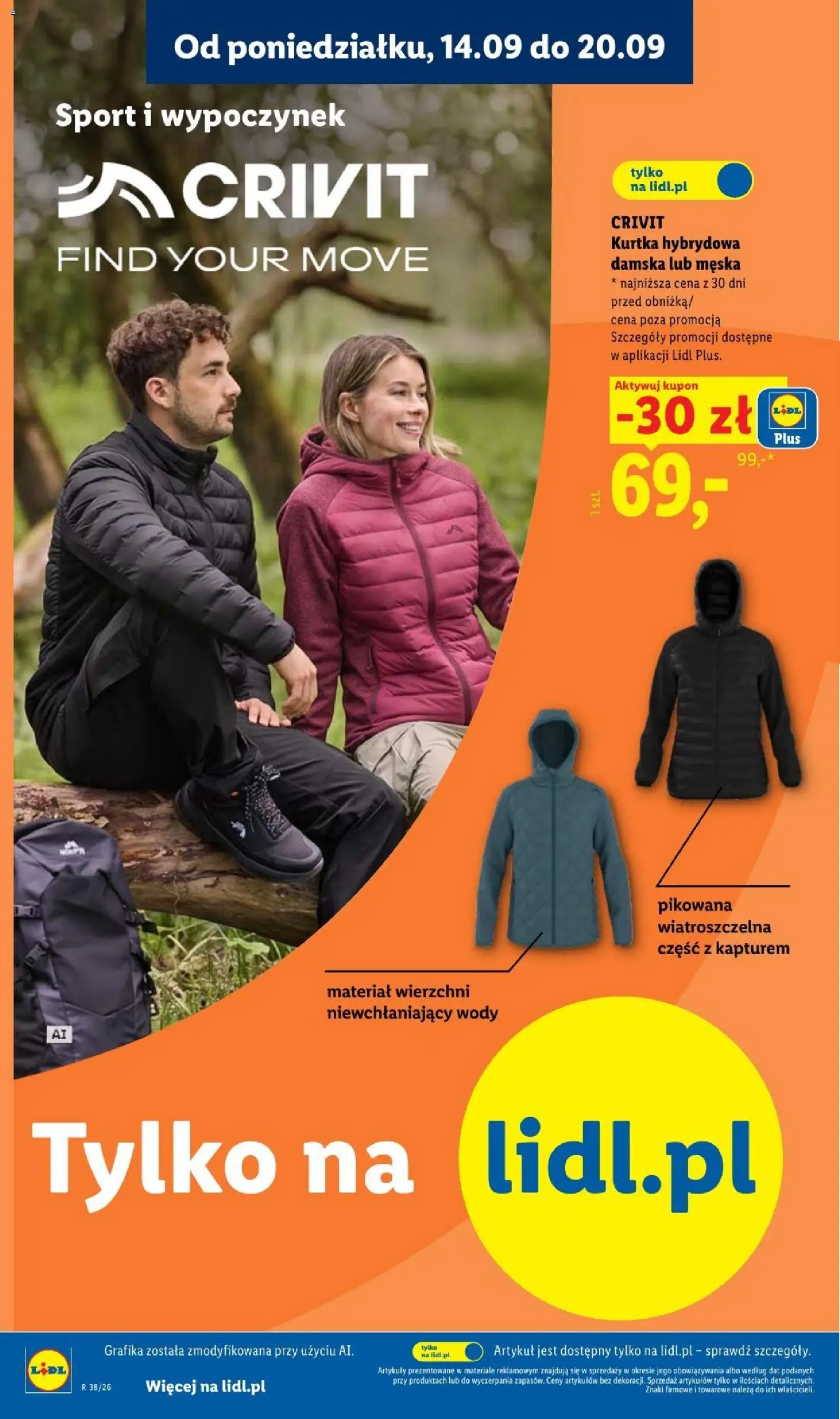 Lidl Katalog od 14.09.2026 | Strona: 10 | Produkty: Kurtka