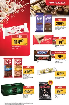 Maxi katalog - pregled Maxi kataloga - važi od 17.09.2026 | Strana: 34 | Proizvode: Snickers, Milka, Raffaello, Ferrero Rocher