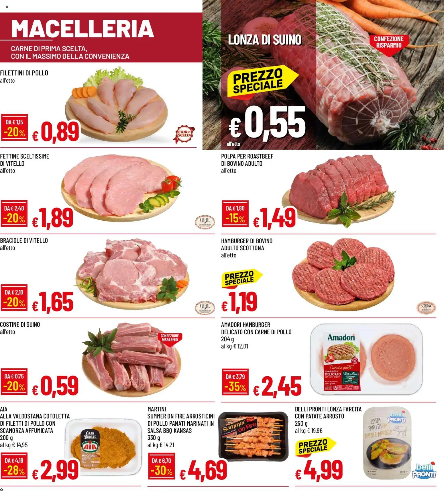 Volantino Galassia del 07/09/2026 | Pagina: 6 | Prodotti: Bovino, Patate, Salsa, Martini