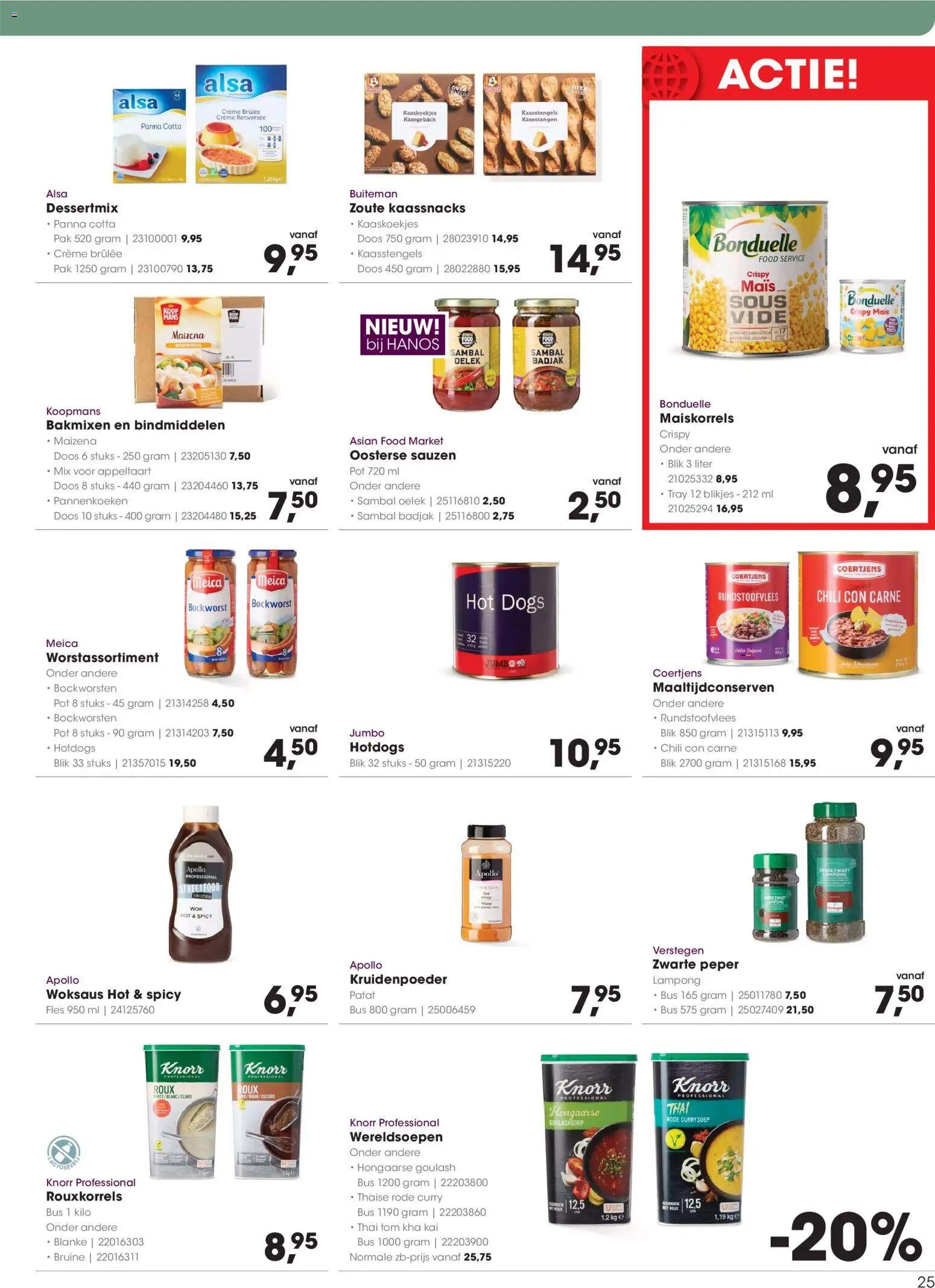 {H1} | Pagina: 25 | Producten: Fles, Pannenkoeken, Appeltaart, Tampons