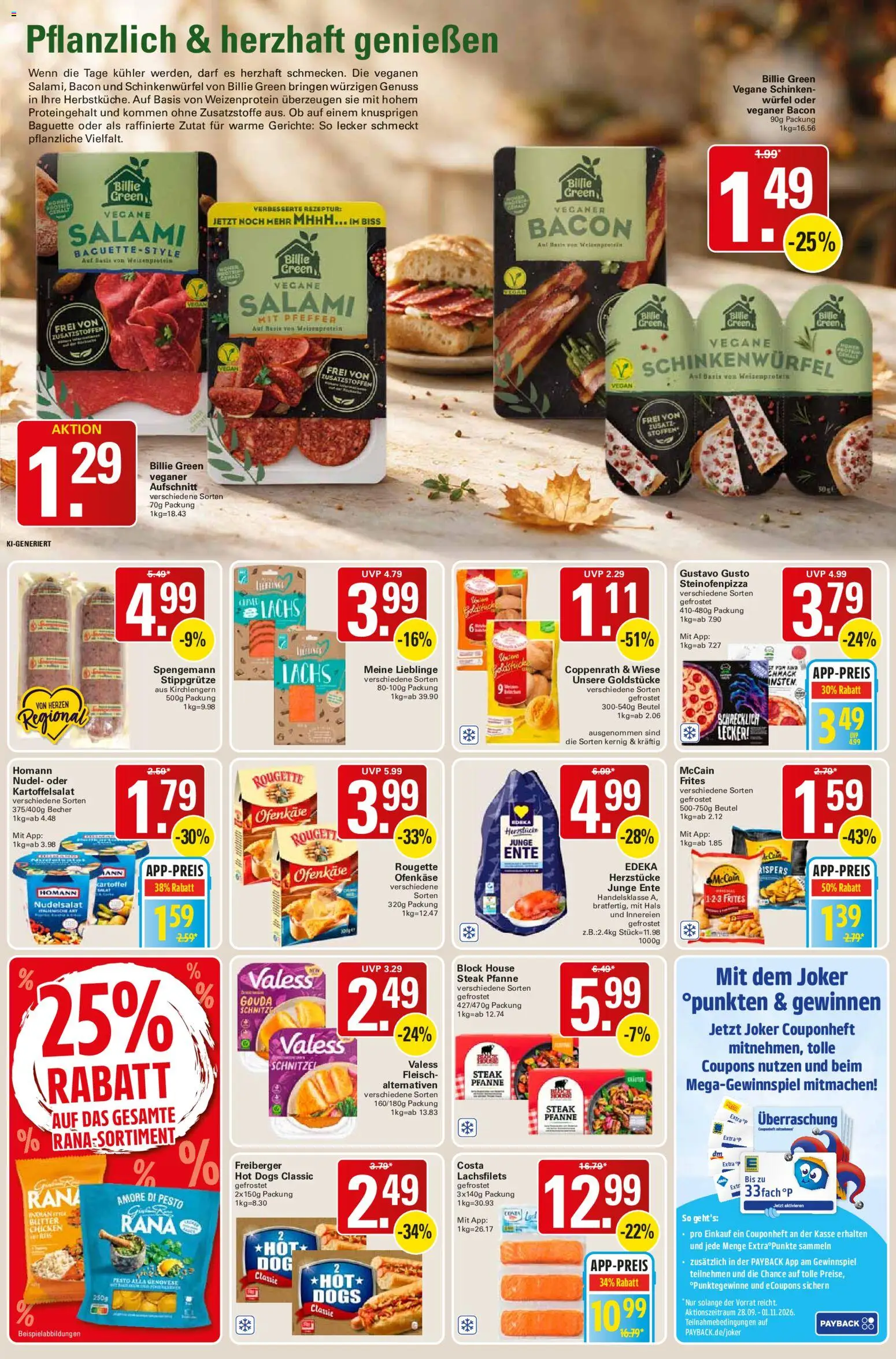 WEZ Prospekt – gültig ab 26.10.2026 | Seite: 9 | Produkte: Butter, Pfeffer, Steak, Fleisch
