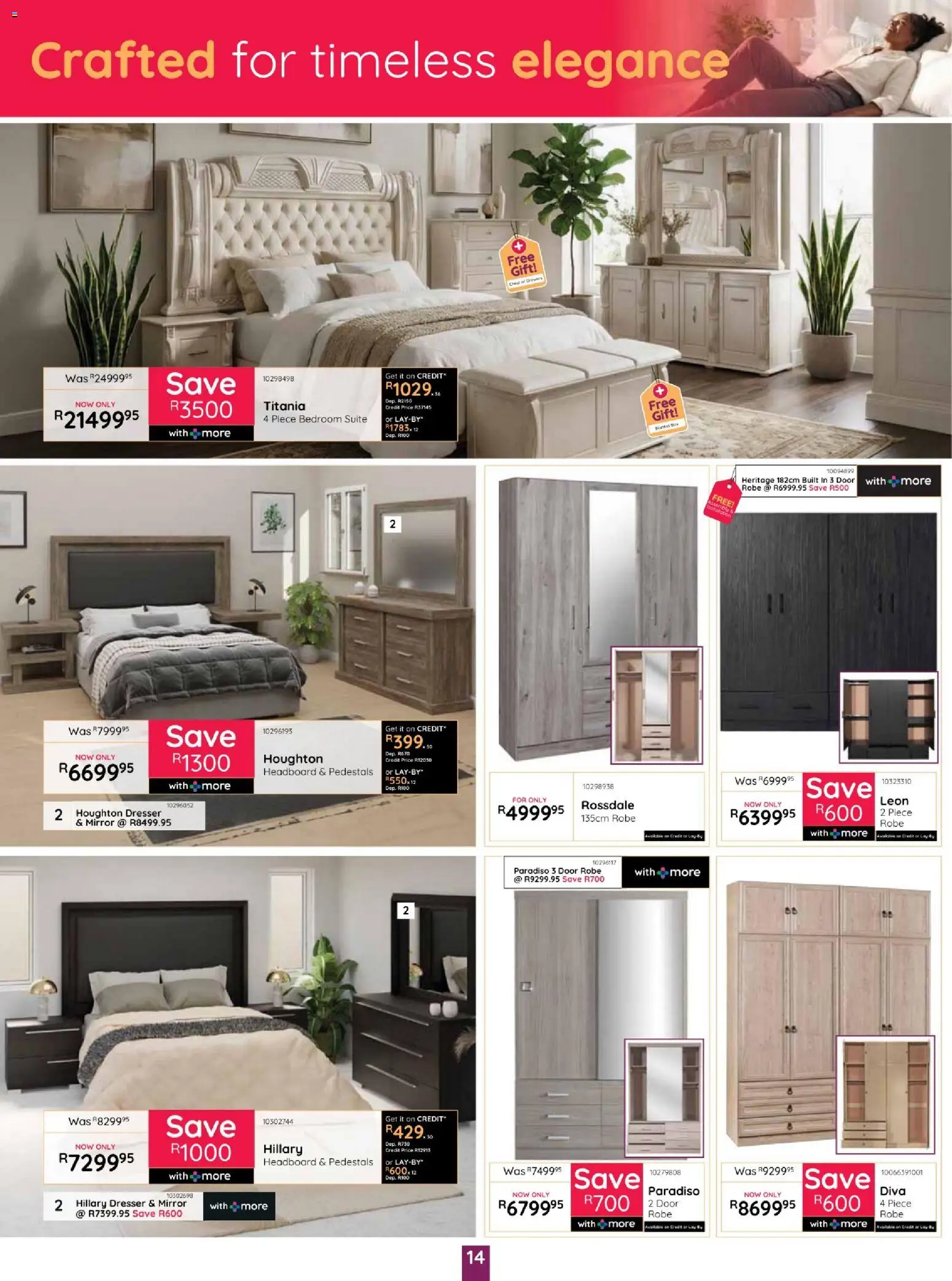New Bradlows catalogue – valid from 15/10/2026 | Page: 14 | Products: Headboard, Mirror