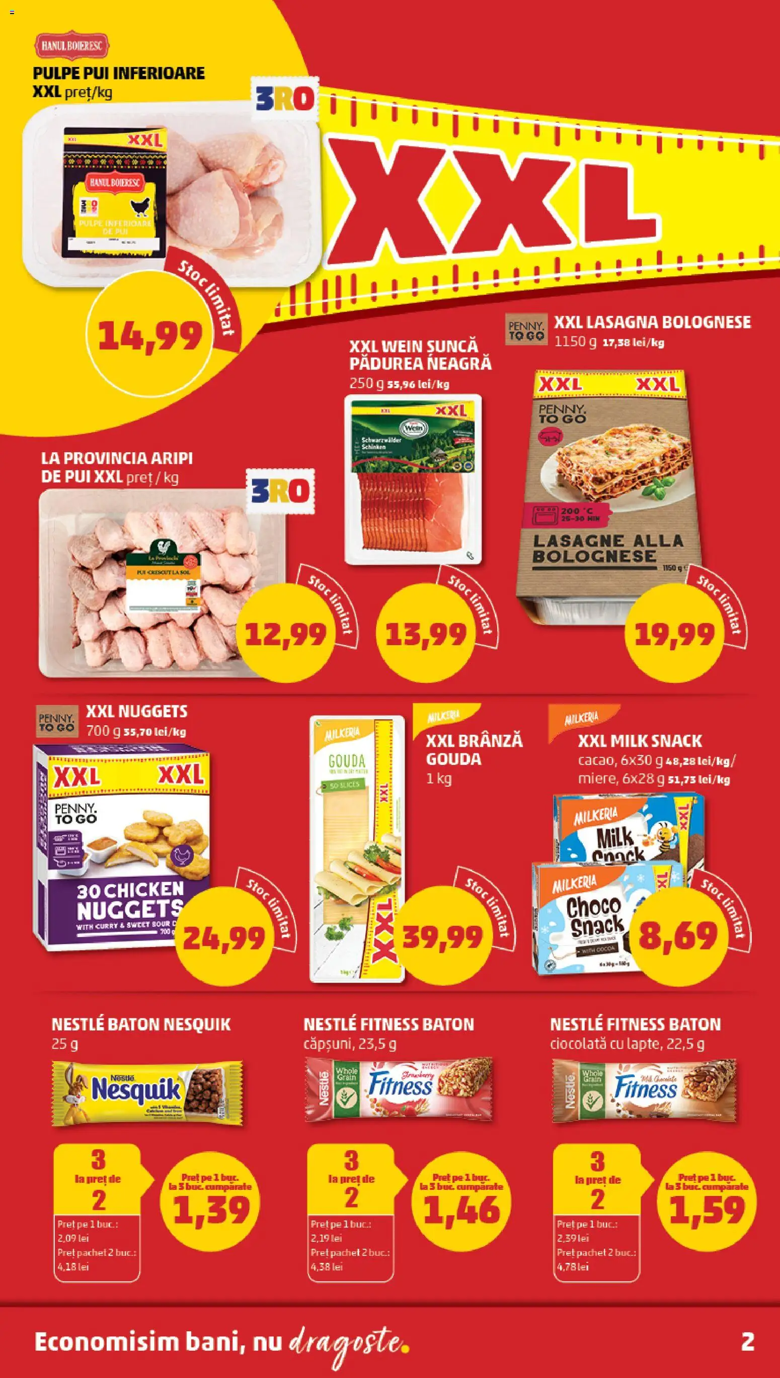 Noul catalog PENNY – valabil de la 13.05.2026 | Pagină: 2 | Produse: Lasagna, Ciocolată, Șuncă, Gouda