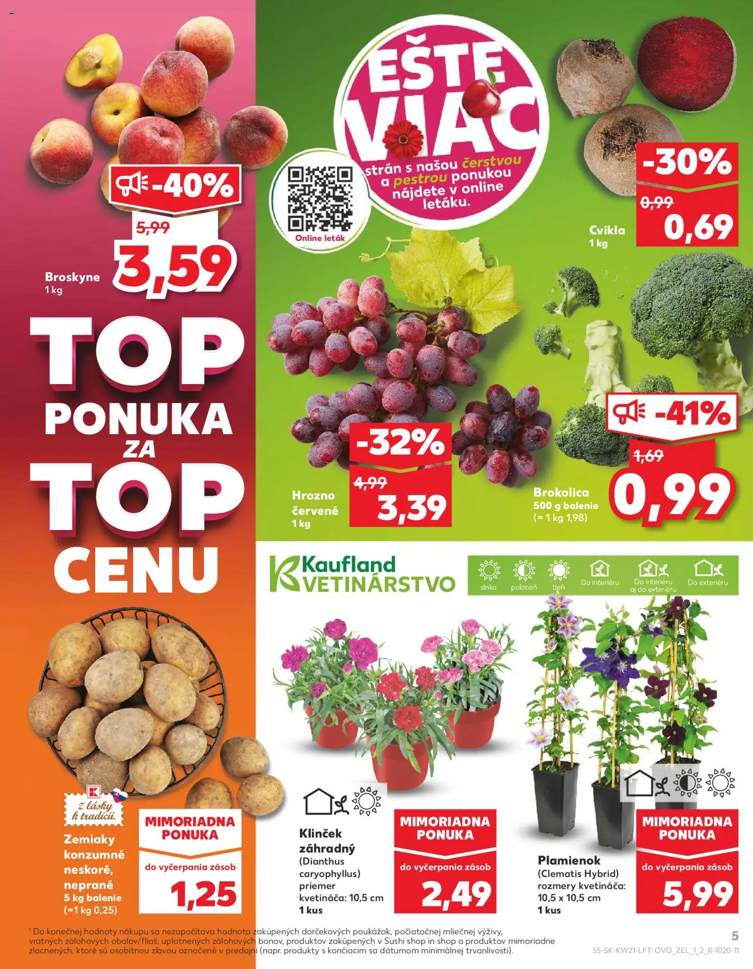 Kaufland SK akciós ujság - amely érvényes a következő dátumtól: 21.05.2026 | Oldal: 5 | Termékek: Sushi