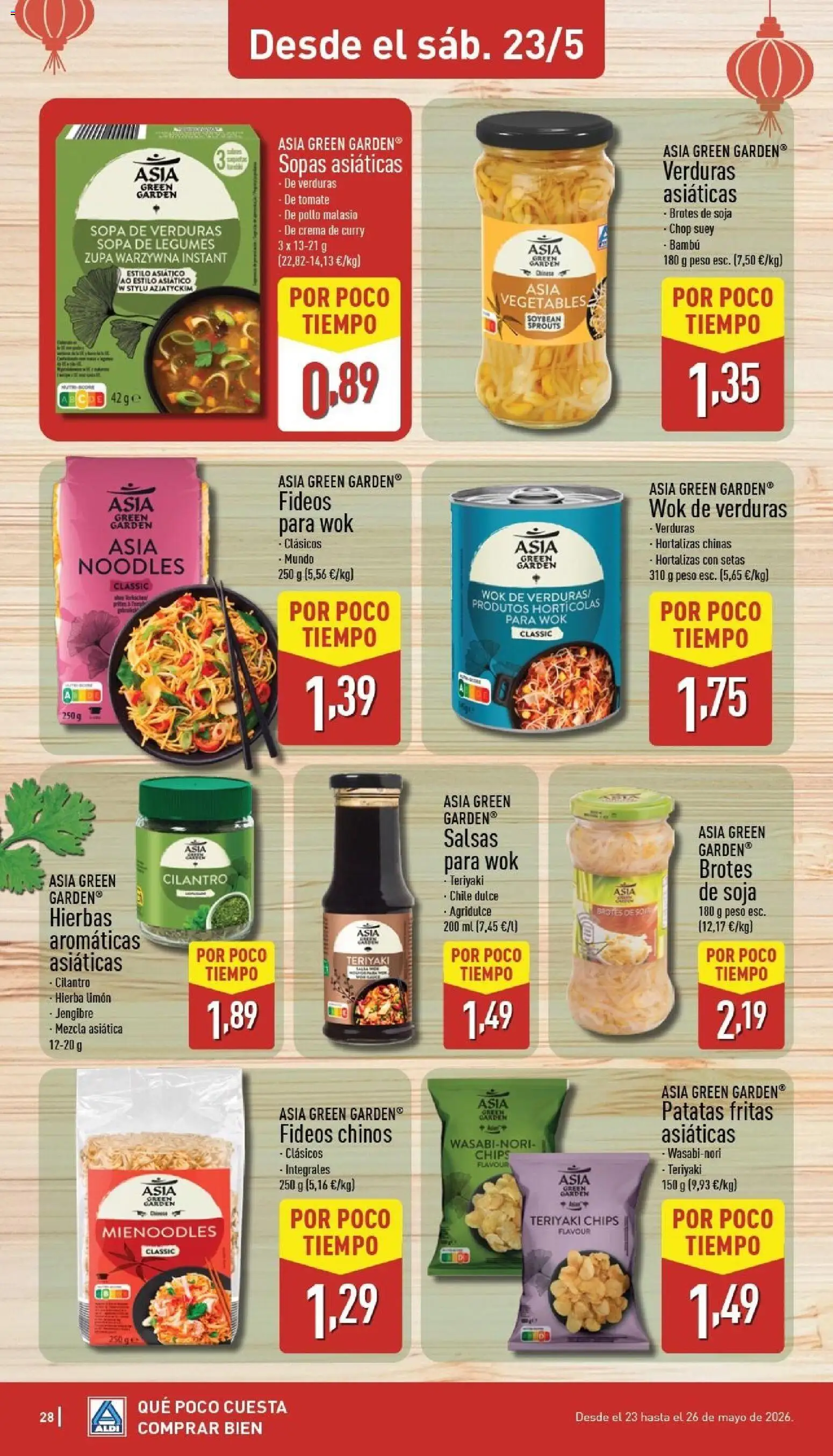 Aldi folleto Península │ válido desde el 18.05.2026 | Página: 28 | Productos: Fideos, Ξινό, Crema, Κλειδαριά της πόρτας