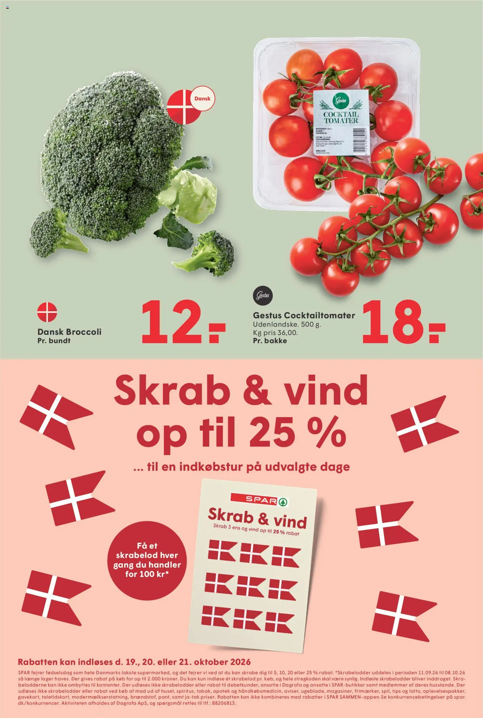 Spar tilbudsavis – gyldig fra 11/09/2026 | Side: 5 | Produkter: Tomater, Broccoli, Søm