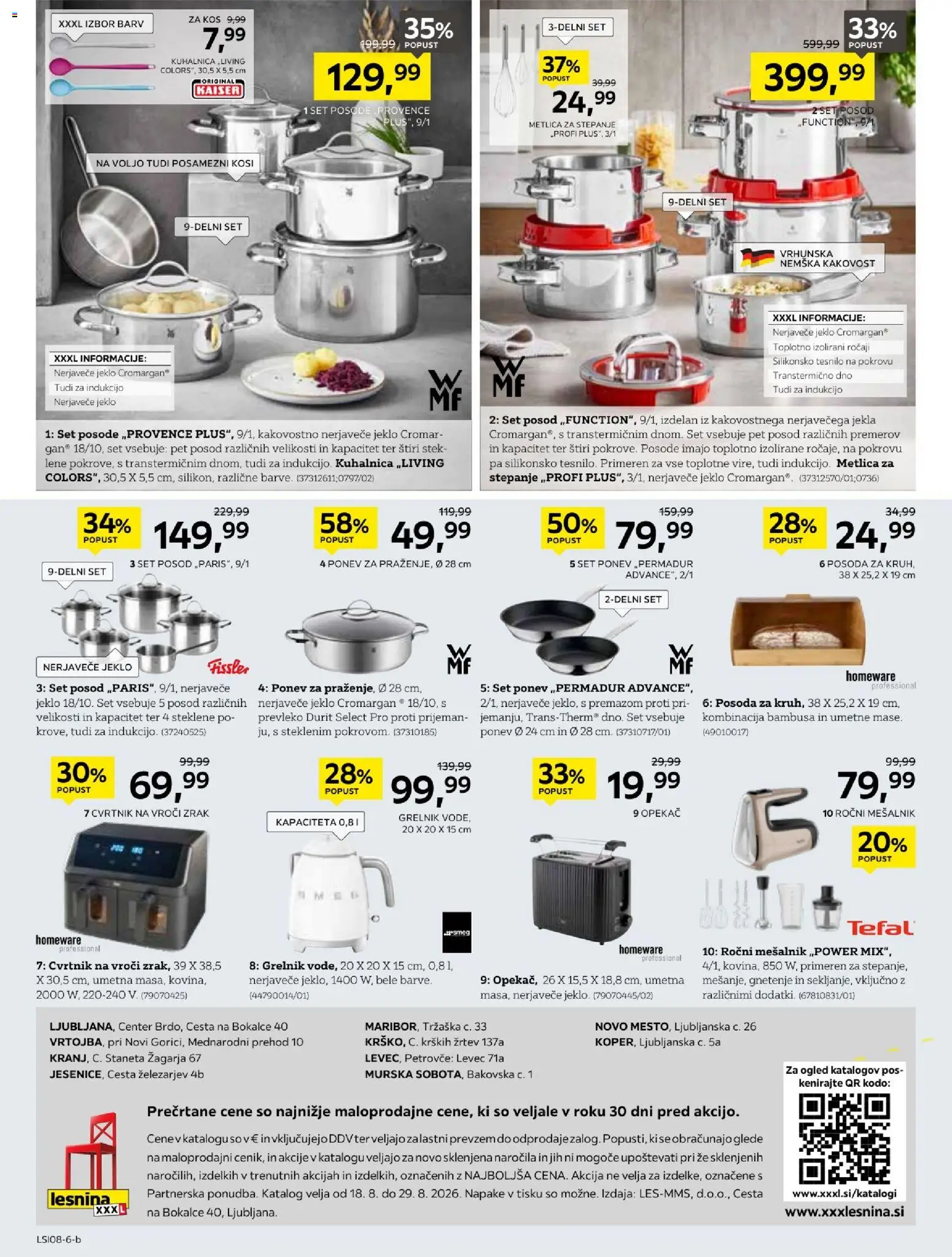 Novi XXXL Lesnina katalog ponudbe – veljaven od 18.08.2026 | Stran: 24 | Izdelki: Mesalnik, Kos