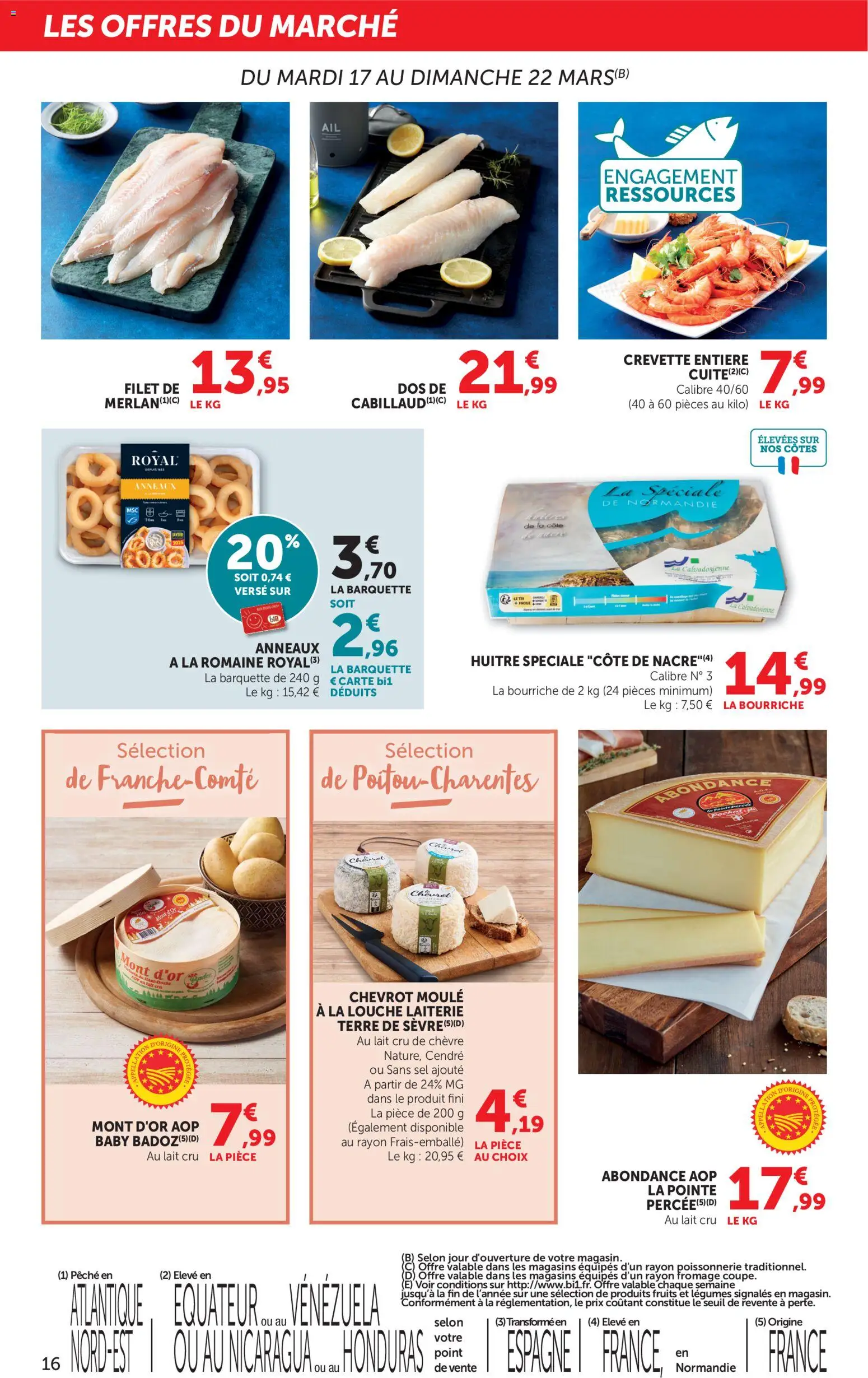 {H1} | Page: 16 | Produits: Crevette, Sel, Mont d'or, Lait