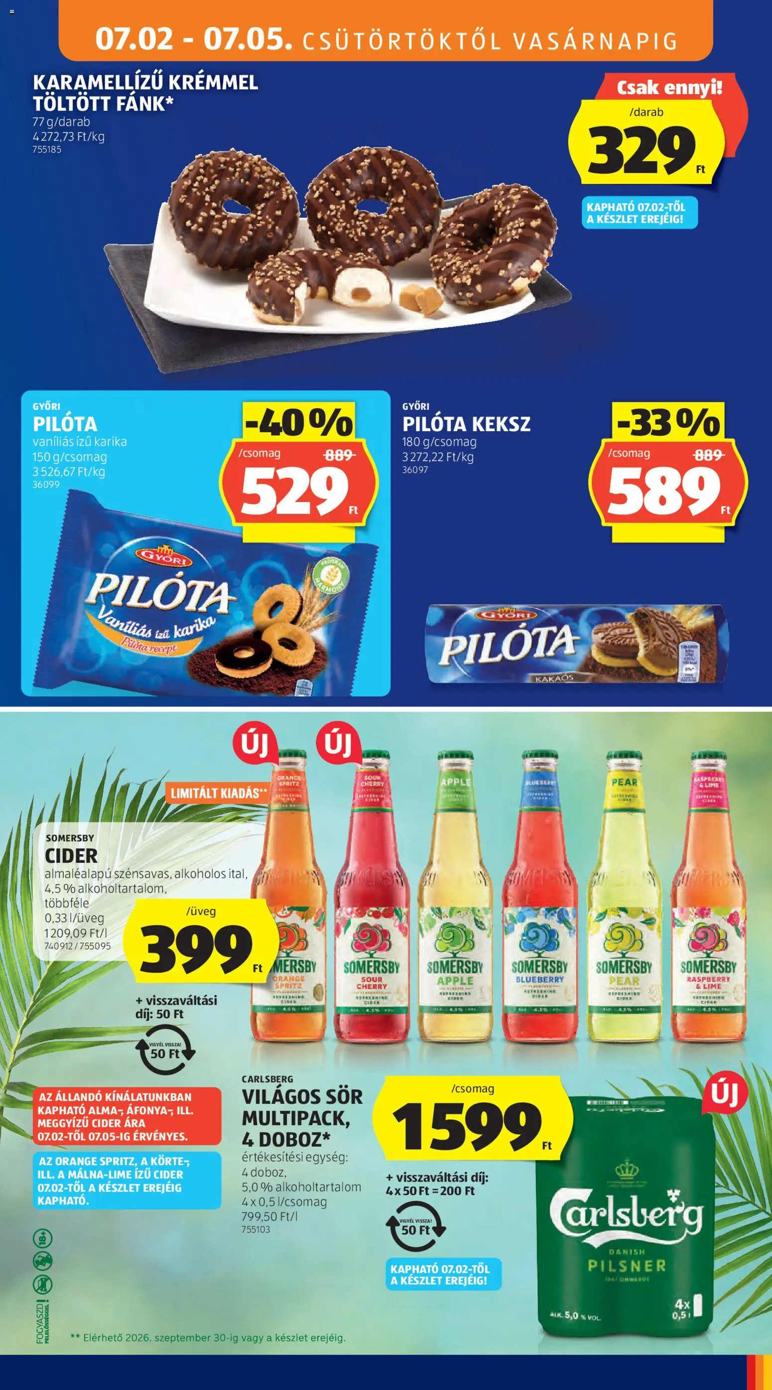 Aldi akciós ujság - amely érvényes a következő dátumtól: 2026.07.02. | Oldal: 19 | Termékek: Lime, Cider, Alma, Keksz
