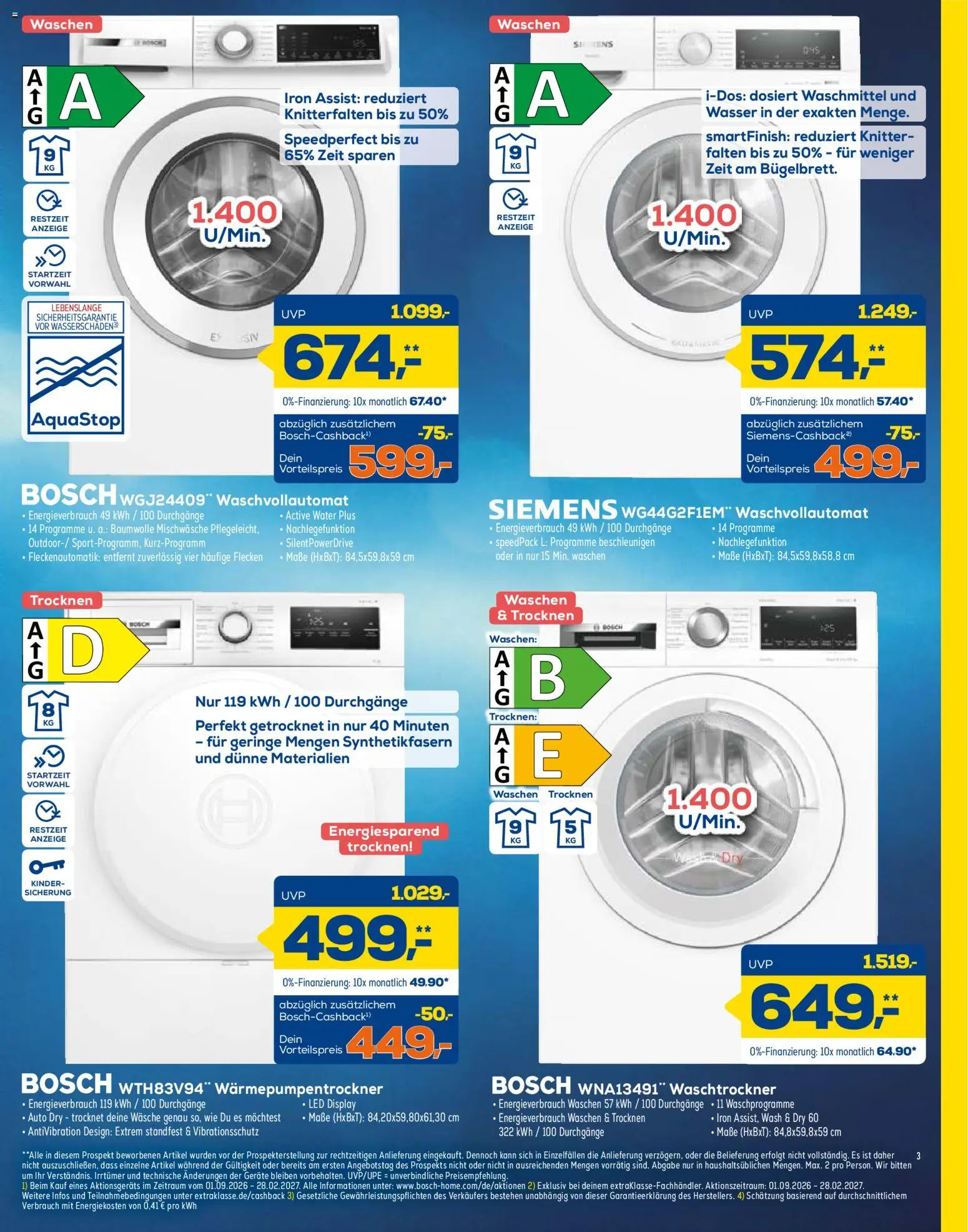 Euronics  Aktueller Prospekt – gültig ab 05.09.2026 | Seite: 3 | Produkte: Siemens, Wasser, Waschmittel, Waschtrockner