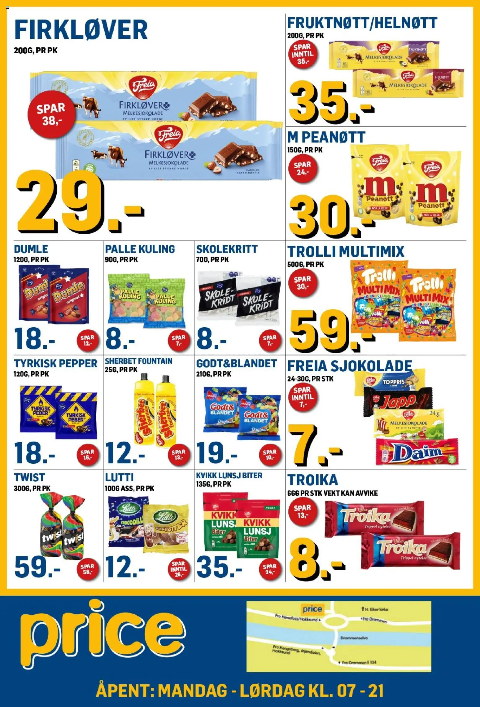{H1} | Side: 3 | Produkter: Sjokolade, Vekt, Twist, Kvikk Lunsj
