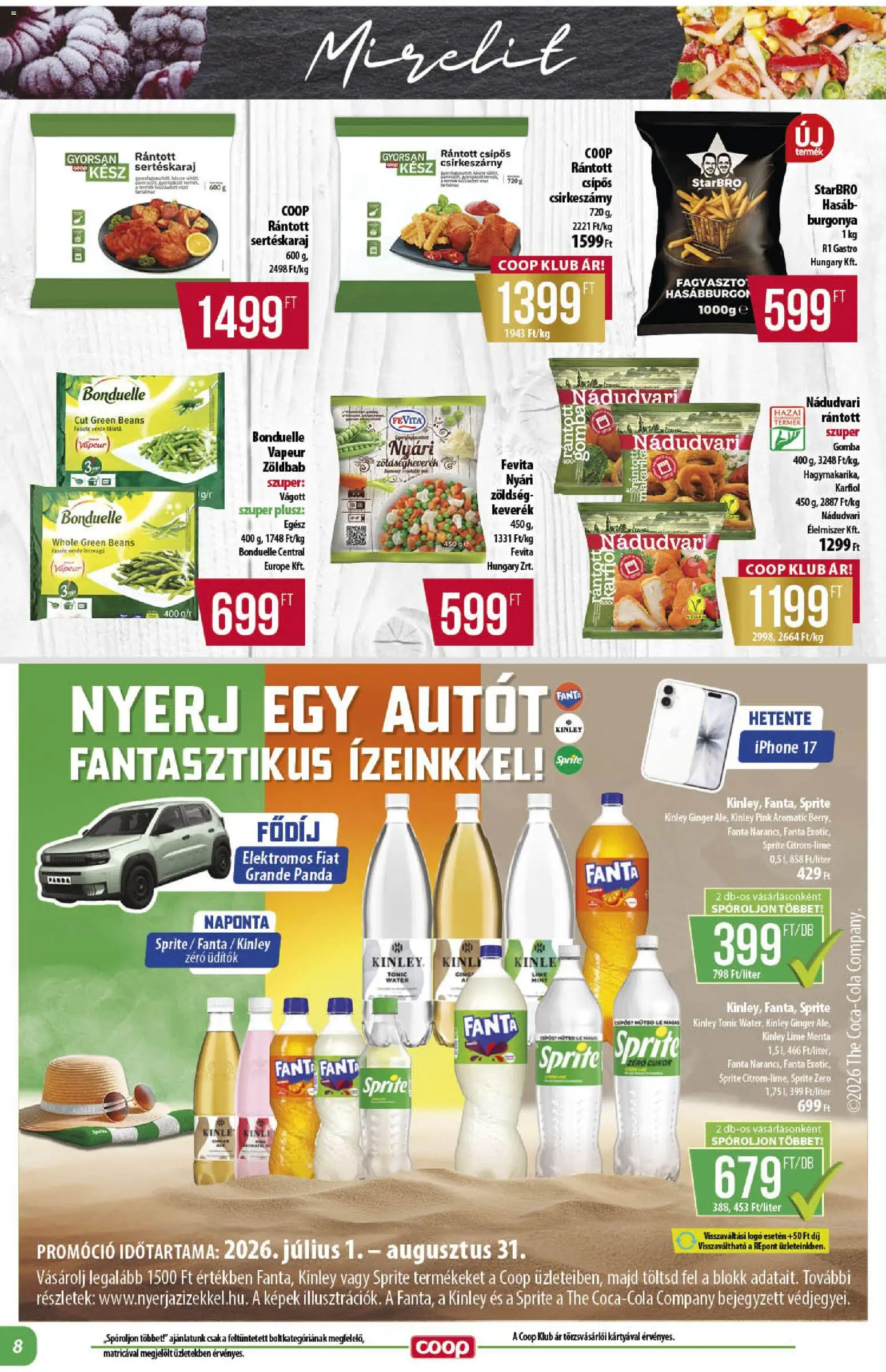 COOP akciós ujság - amely érvényes a következő dátumtól: 2026.07.16. | Oldal: 8