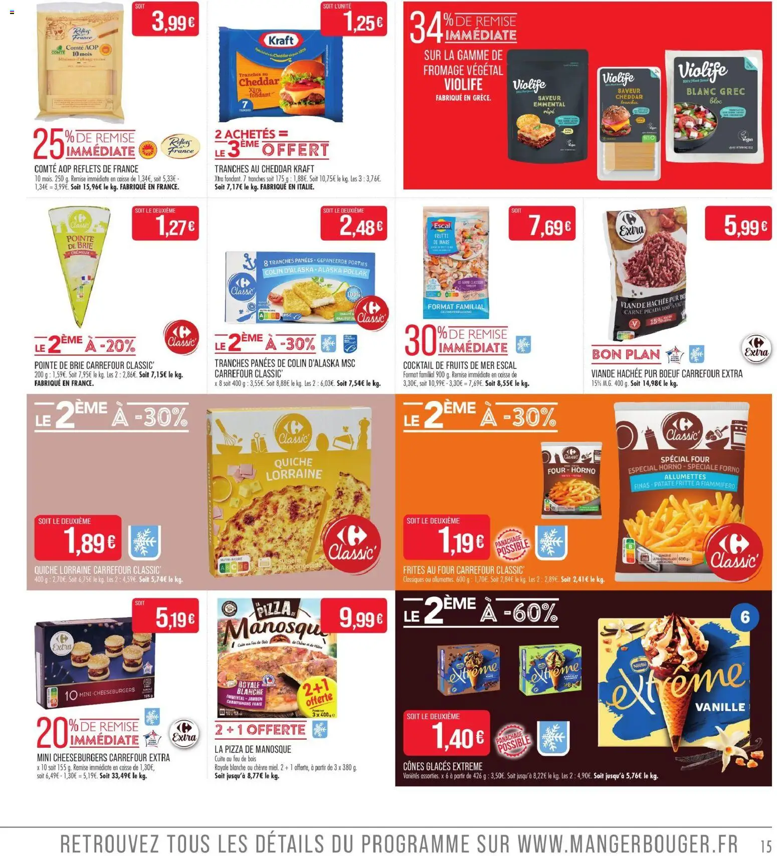 {H1} | Page: 15 | Produits: Four, Vanille, Cocktail de fruits de mer, Jambon
