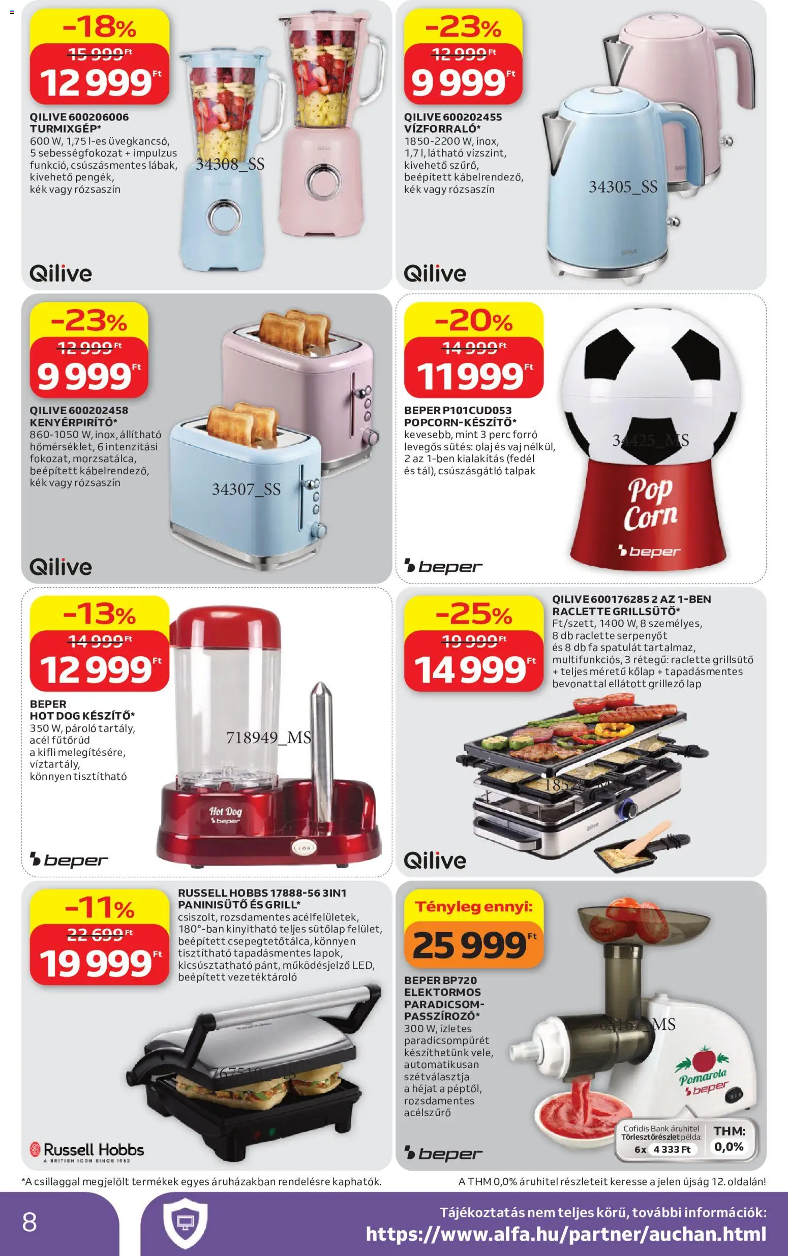 Auchan akciós ujság - amely érvényes a következő dátumtól: 04.06.2026 | Oldal: 8 | Termékek: Hot dog, Kifli, Olaj, Paradicsom