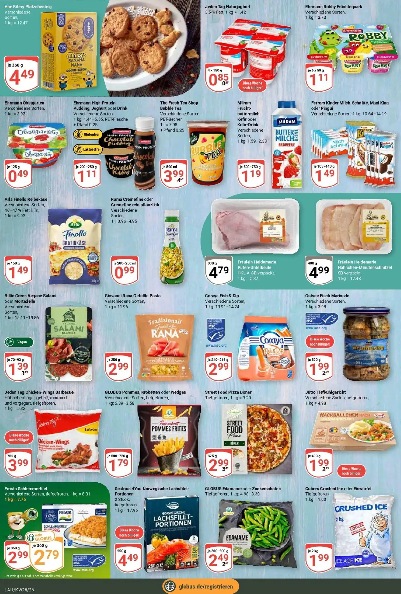 Globus Prospekt Lahnstein – gültig ab 06.07.2026 | Seite: 12 | Produkte: Butter, Pommes, Fisch, Milram