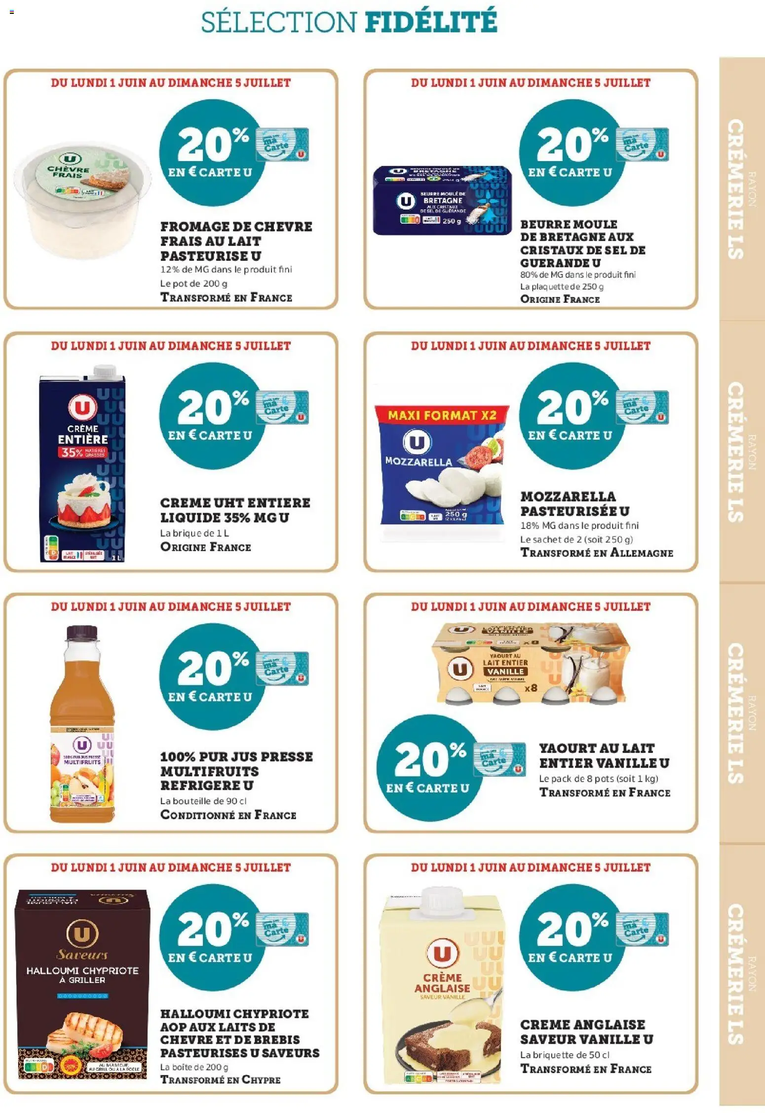 {H1} | Page: 5 | Produits: Halloumi, Lait entier, Fromage de chèvre, Sel