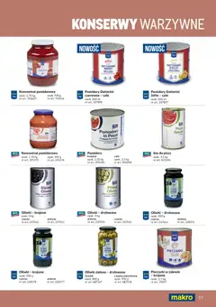 Pogląd oferty "Makro gazetka - Produktów marek własnych dla profesjonalnej Gastronomii" - ważna od 01.03.2026 | Strona: 57 | Produkty: Oliwki zielone, Oliwki, Pizza, Sos