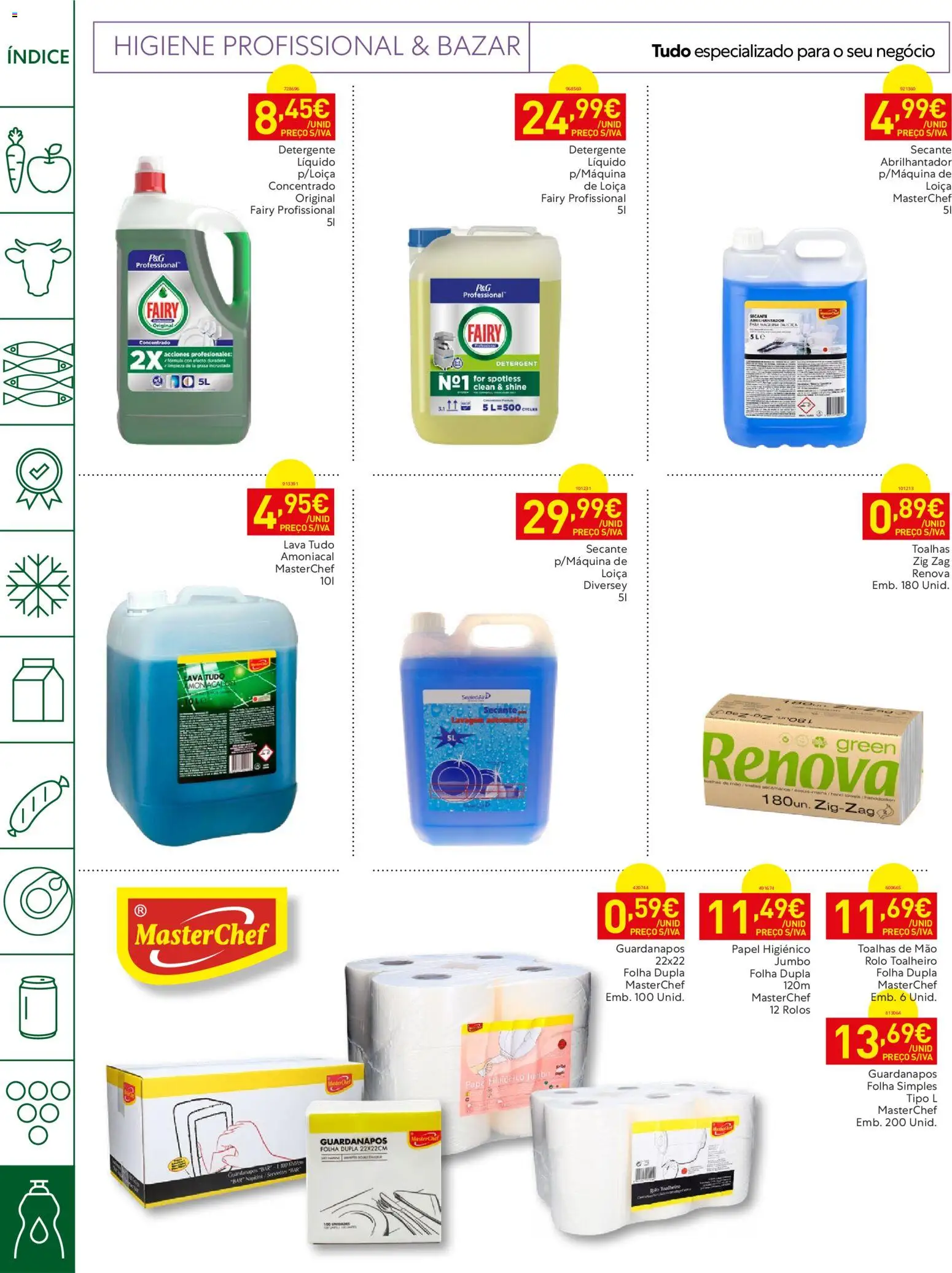 Recheio Horeca │ válido de 04/08/2026 | Página: 30 | Produtos: Papel higiénico, Abrilhantador, Guardanapos, Detergente