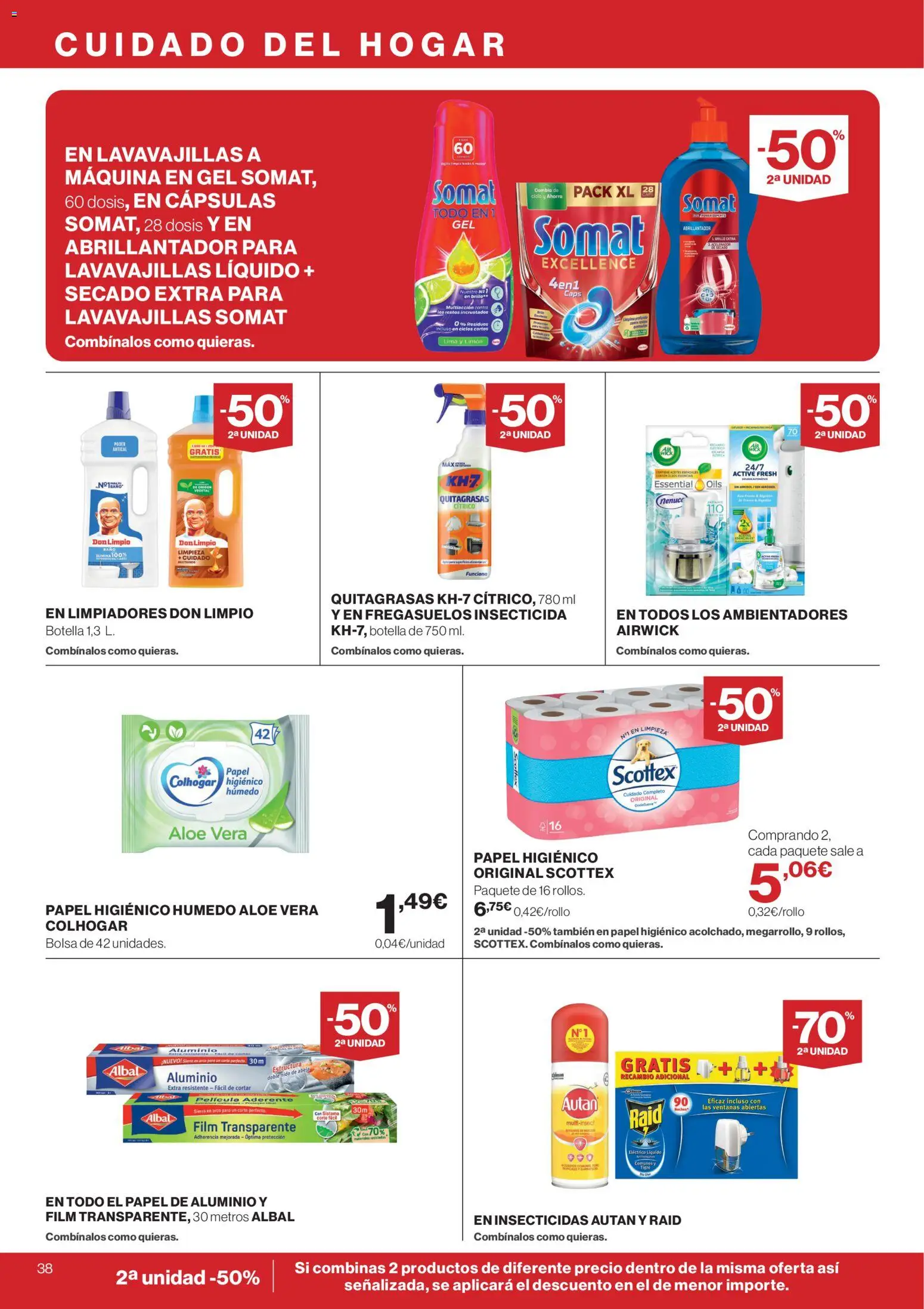 Supercor Canarias │ válido desde el 21.05.2026 | Página: 38 | Productos: Lima, Papel higienico, Bolsa, Lavavajillas