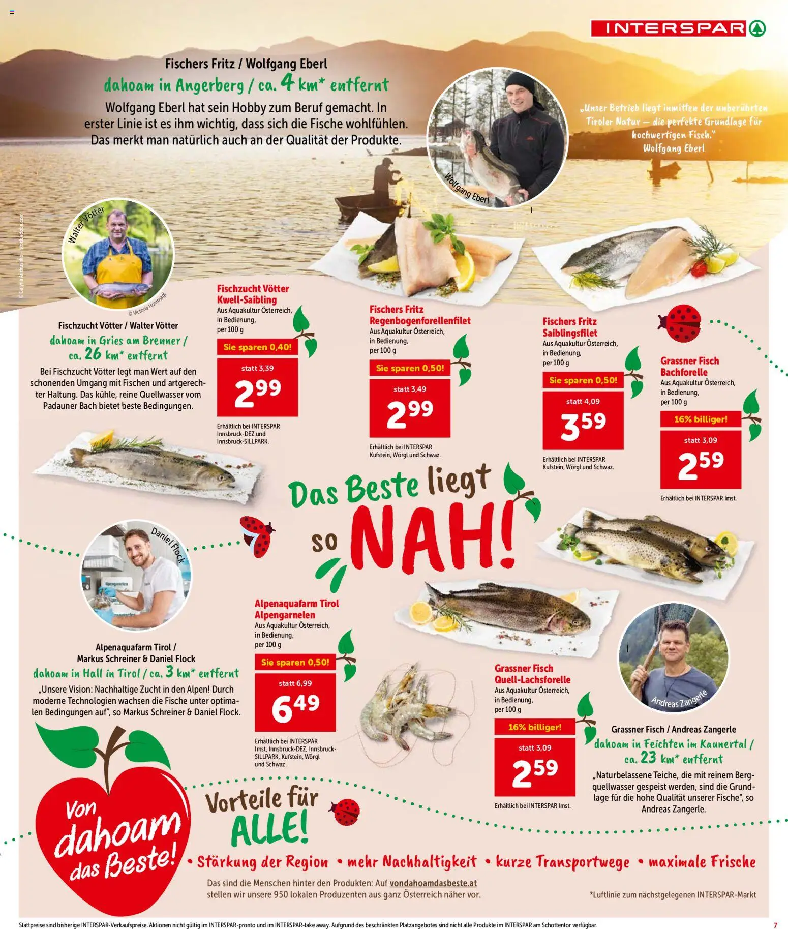 Interspar Flugblatt - Tirol gültig ab 29.05.2026 | Seite: 7 | Produkte: Fisch