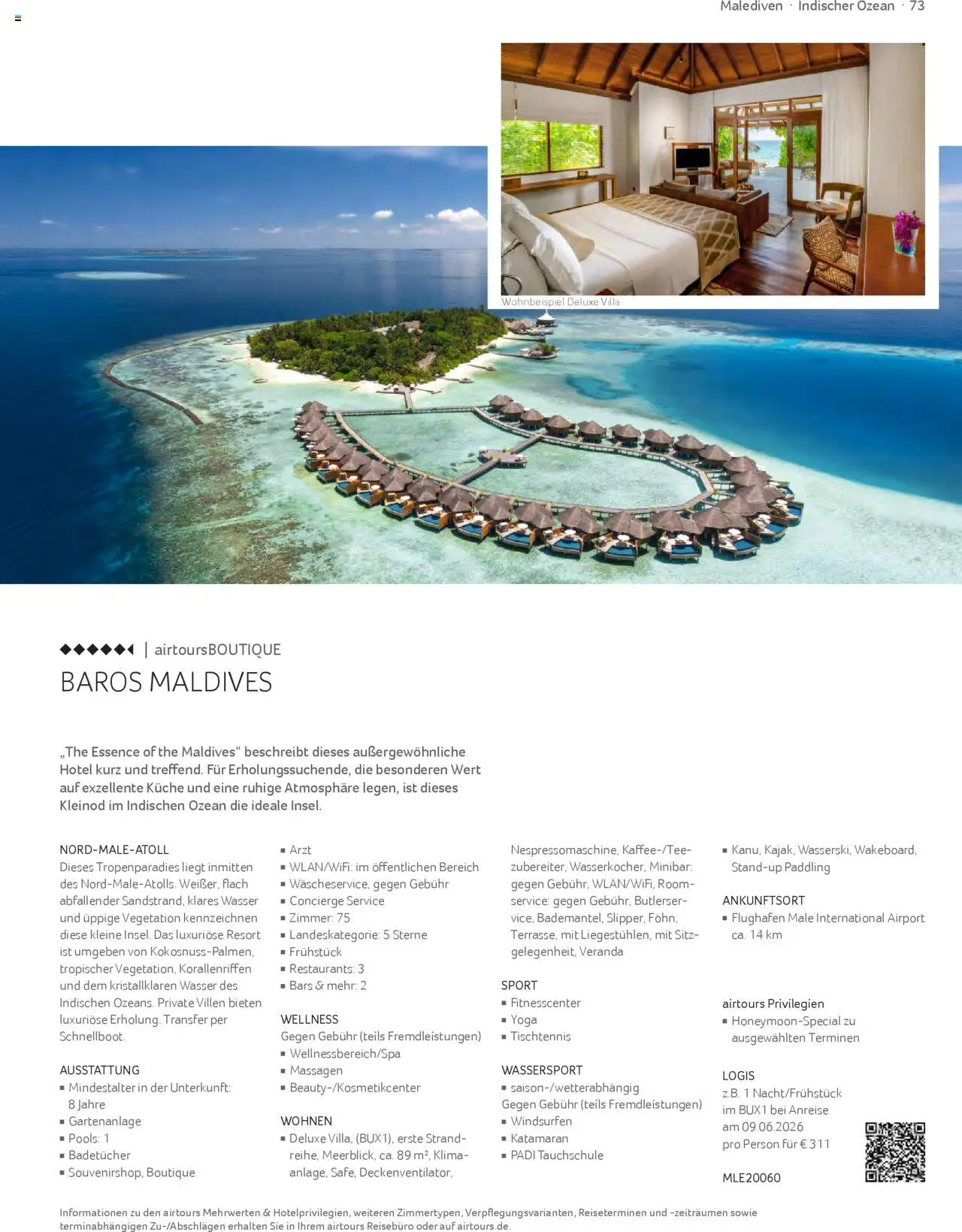 TUI airtours Katalog  Erstklassige Fernreisen 2025/26 – gültig ab 01.11.2025 | Seite: 73 | Produkte: Küche, Wasser
