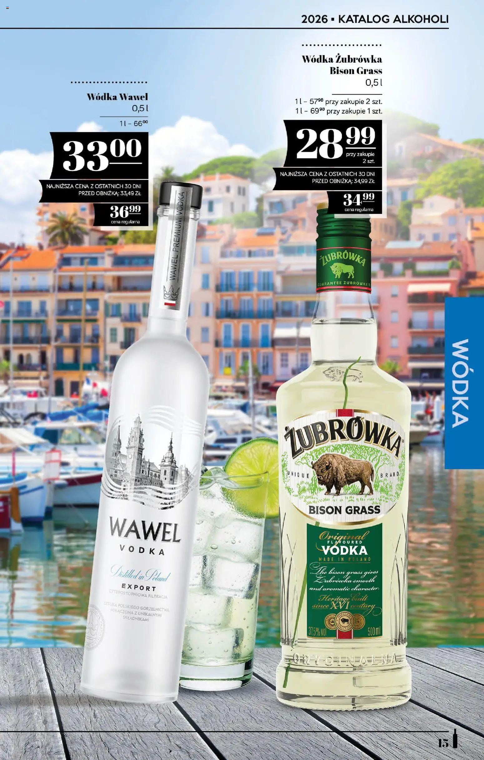 POLOmarket katalog - Alkoholi od 18.06.2026 | Strona: 15 | Produkty: Żubrówka, Vodka, Wódka