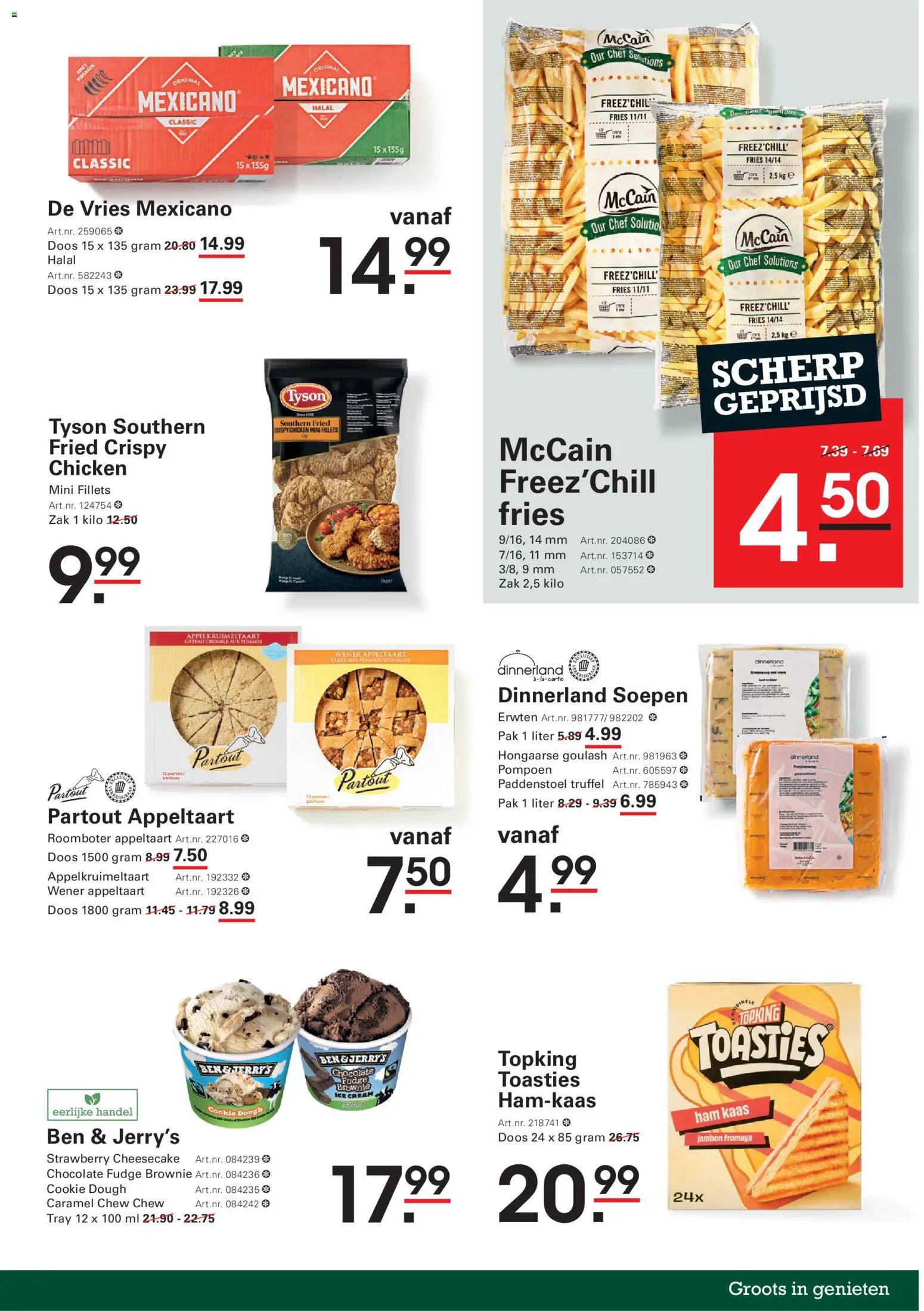 {H1} | Pagina: 29 | Producten: Ham, Roomboter, Appeltaart, Soepen