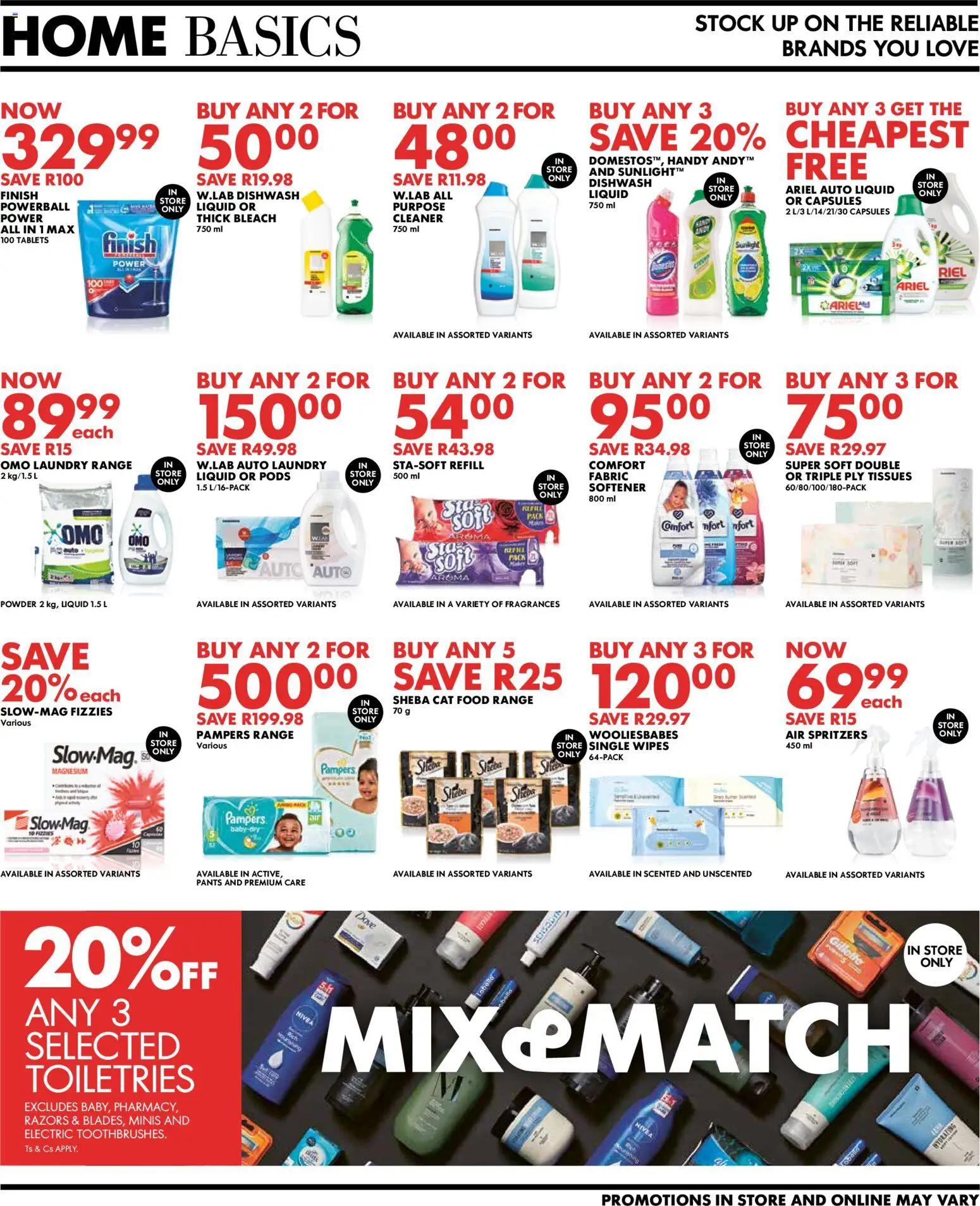 New Woolworths catalogue – valid from 20/07/2026 | Page: 11 | Products: Bleach, Stock, Razors, Tissues