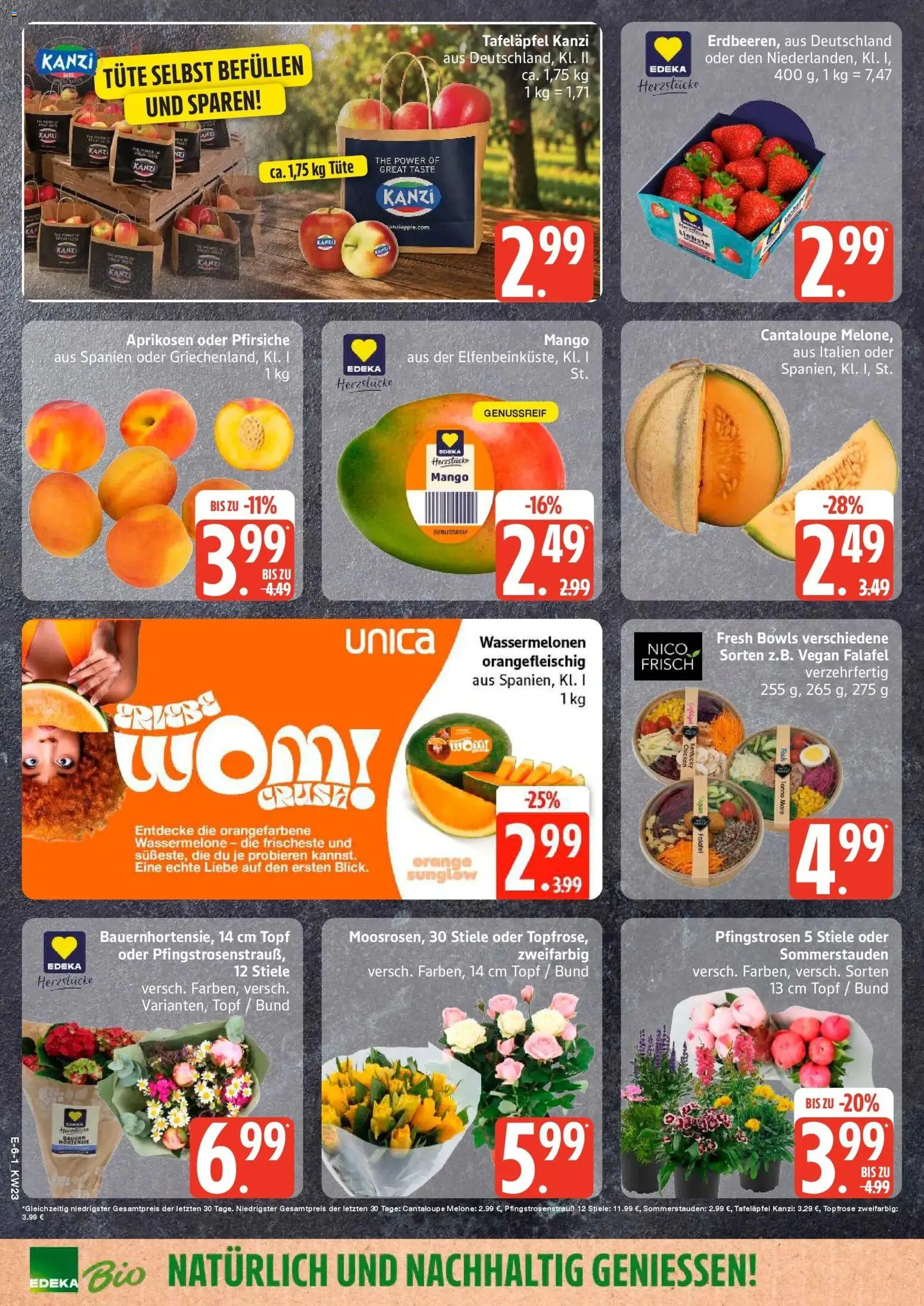 Marktkauf Prospekt Heide – gültig ab 01.06.2026 | Seite: 6 | Produkte: Hortensie, Mango, Wassermelone, Melone