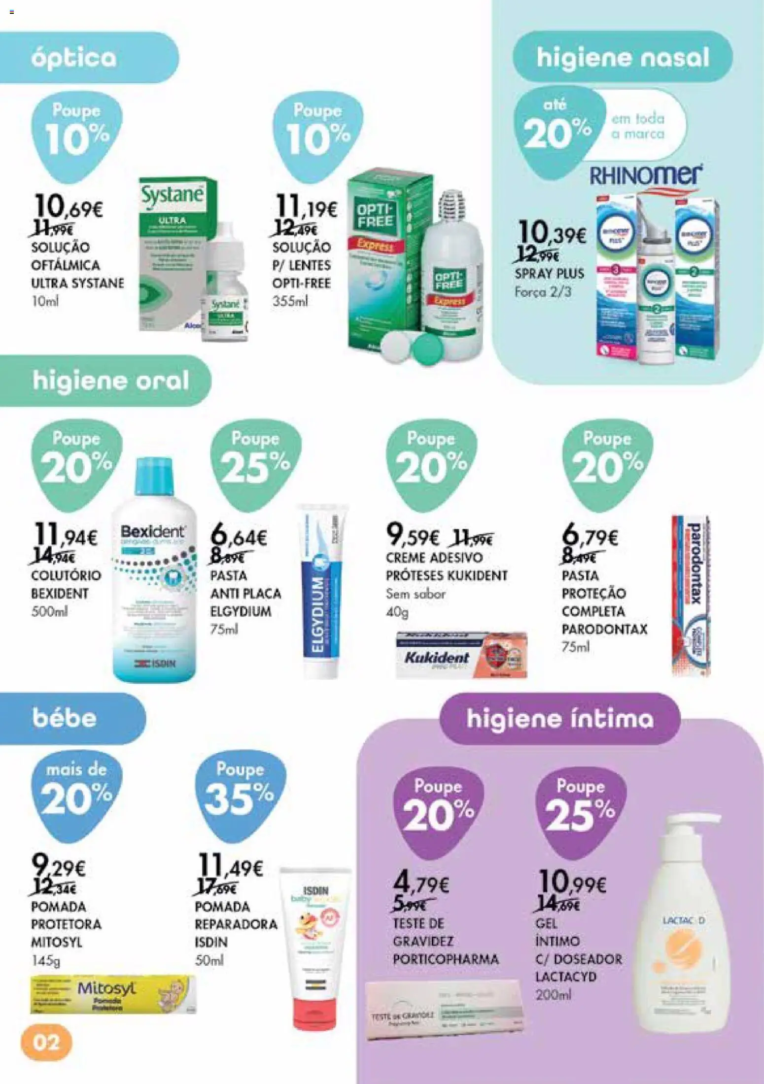 Pingo Doce Bem-estar Corpo Madeira │ válido de 05.05.2026 | Página: 2 | Produtos: Pomada, Teste de gravidez, Creme
