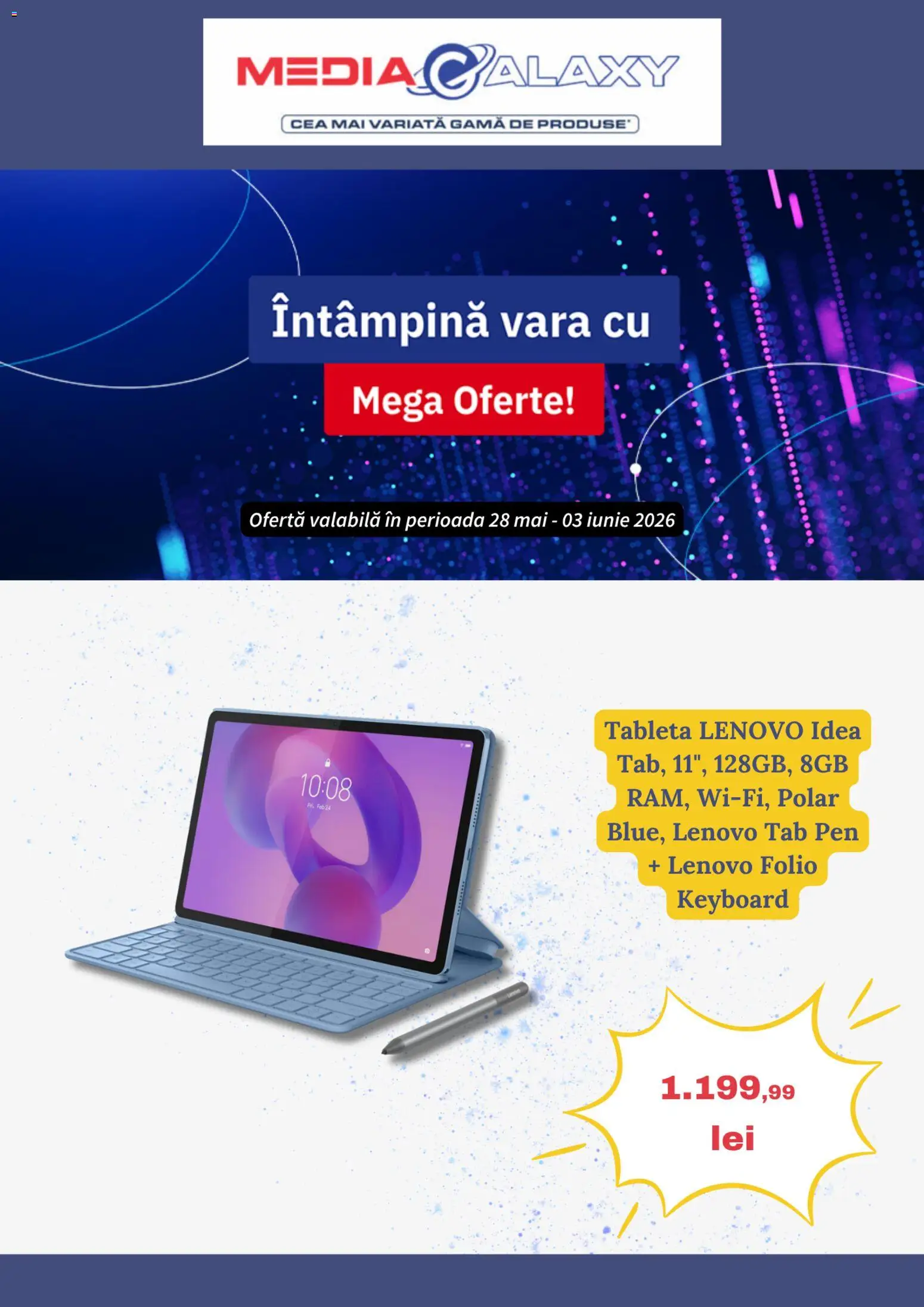 Noul catalog Media Galaxy – valabil de la 28.05.2026 | Pagină: 1 | Produse: Tabletă