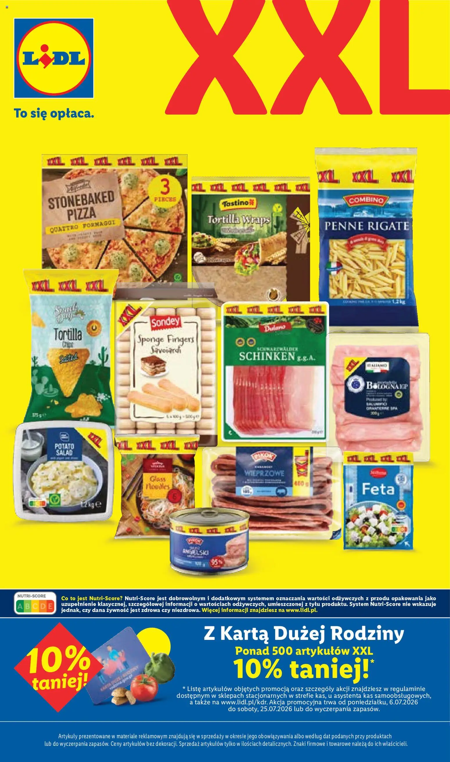 Lidl Katalog od 06.07.2026 | Strona: 61 | Produkty: Karta, Penne, Tortilla, Pizza