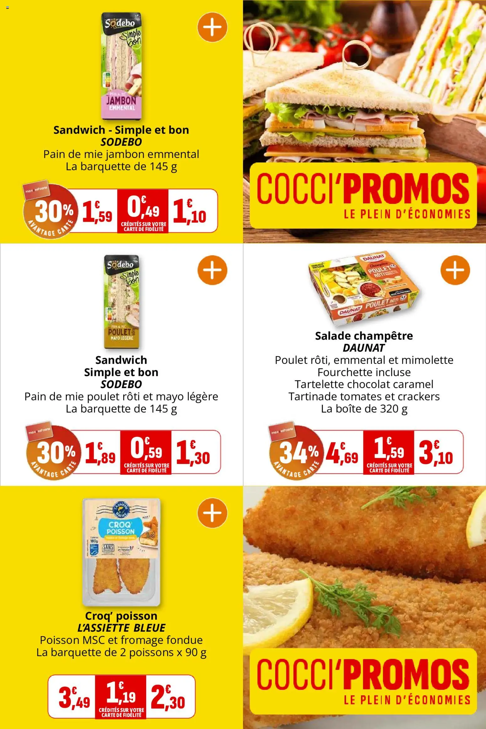 {H1} | Page: 9 | Produits: Poulet, Poissons, Jambon, Tomates