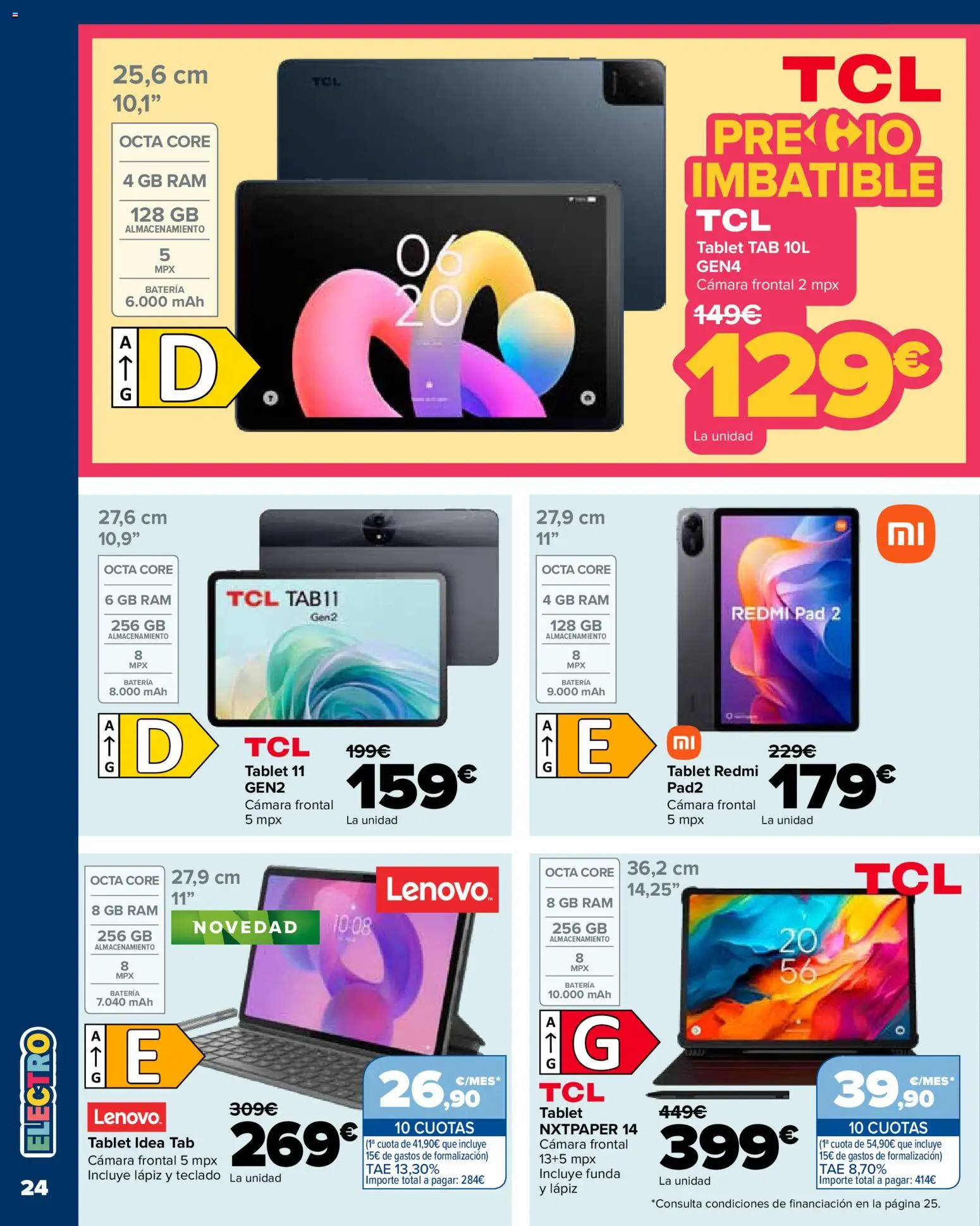 Carrefour Vuelta al cole │ válido desde el 18/08/2026 | Página: 24 | Productos: Teclado, Cámara, Funda, Batería