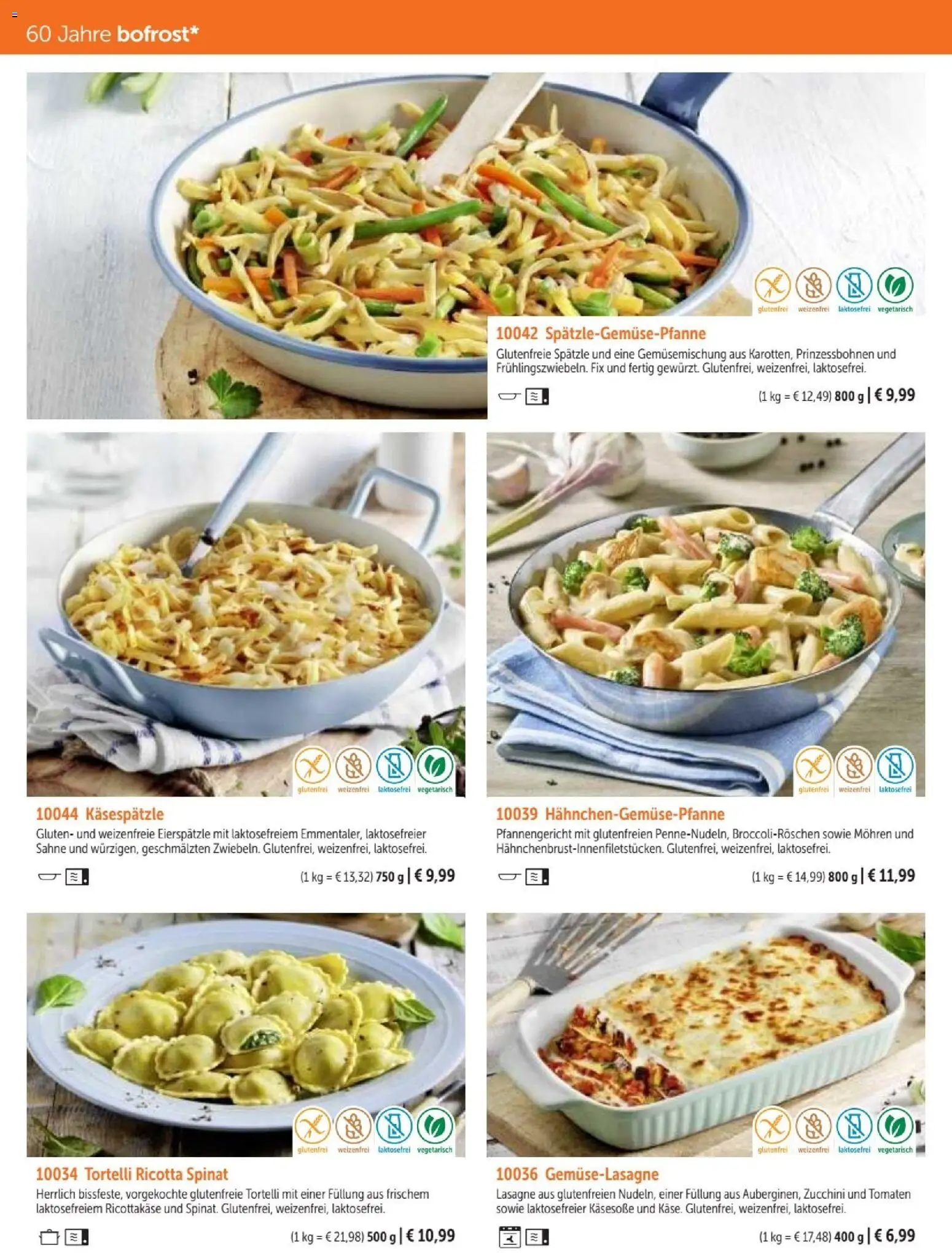 Bofrost Katalog – gültig ab 07.09.2026 | Seite: 136 | Produkte: Tomaten, Mohren, Zucchini, Sahne