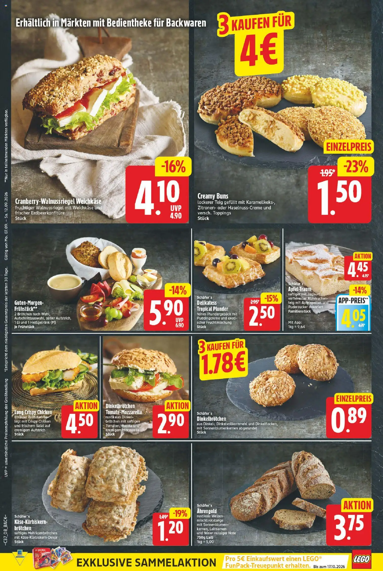 E center Prospekt – gültig ab 07.09.2026 | Seite: 8 | Produkte: Joghurt, Rucola, Salat, Zitronen