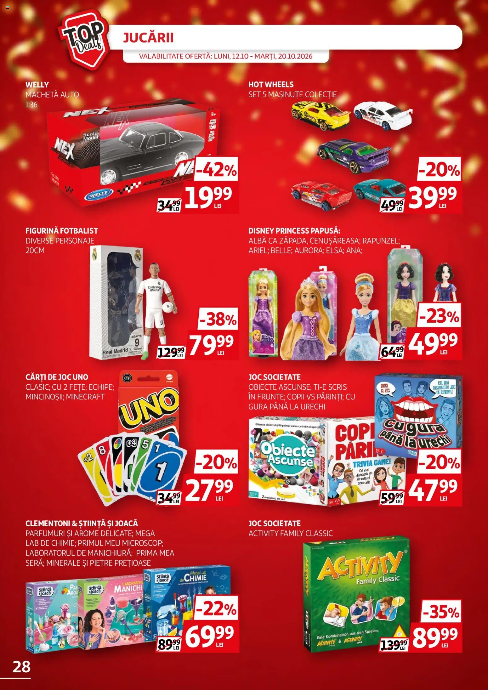 Noul catalog Auchan – valabil de la 12.10.2026 | Pagină: 28 | Produse: Disney, Alba, Joc, Cărți