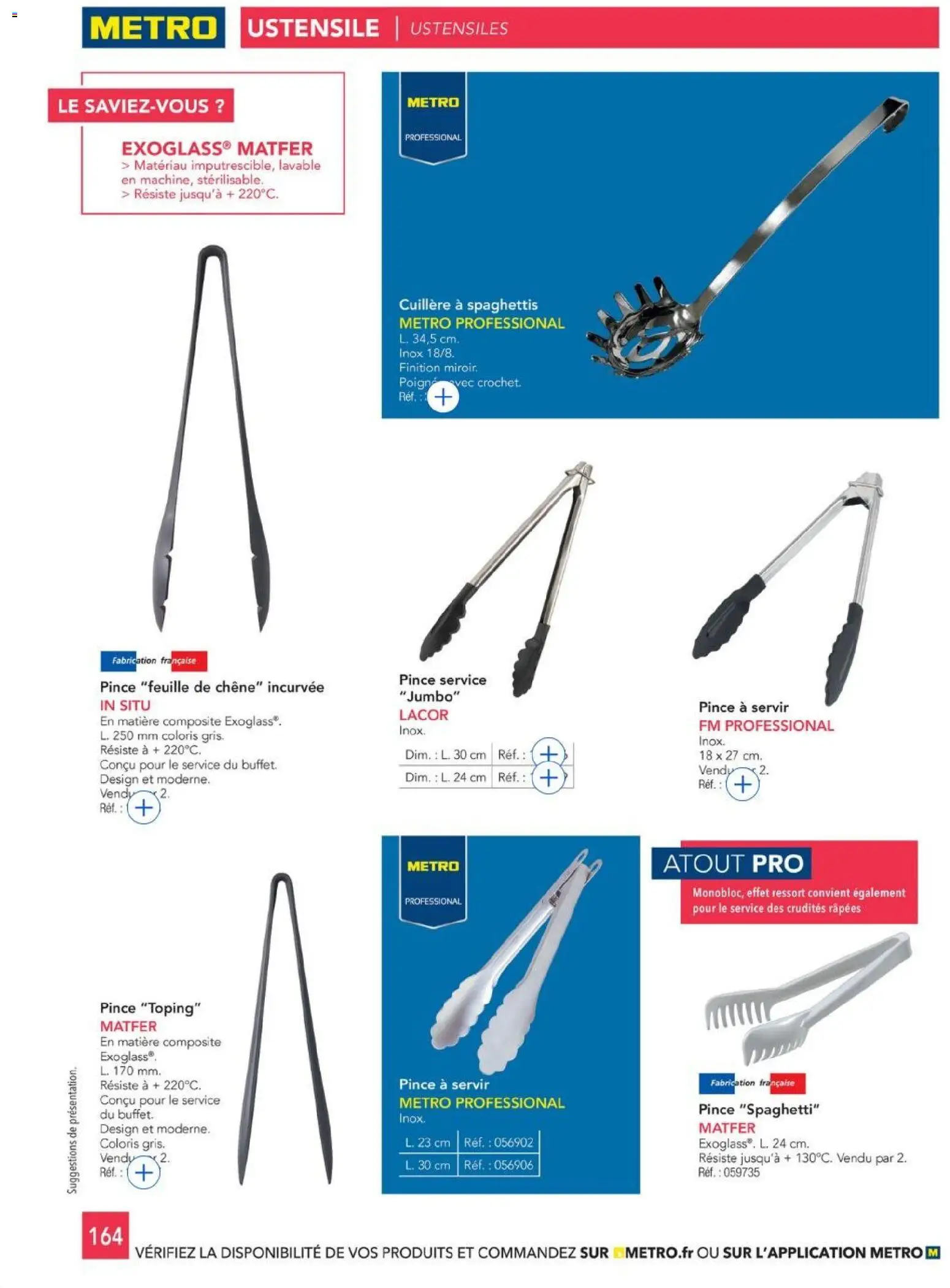 {H1} | Page: 164 | Produits: Spaghettis, Spaghetti, Miroir, Pince
